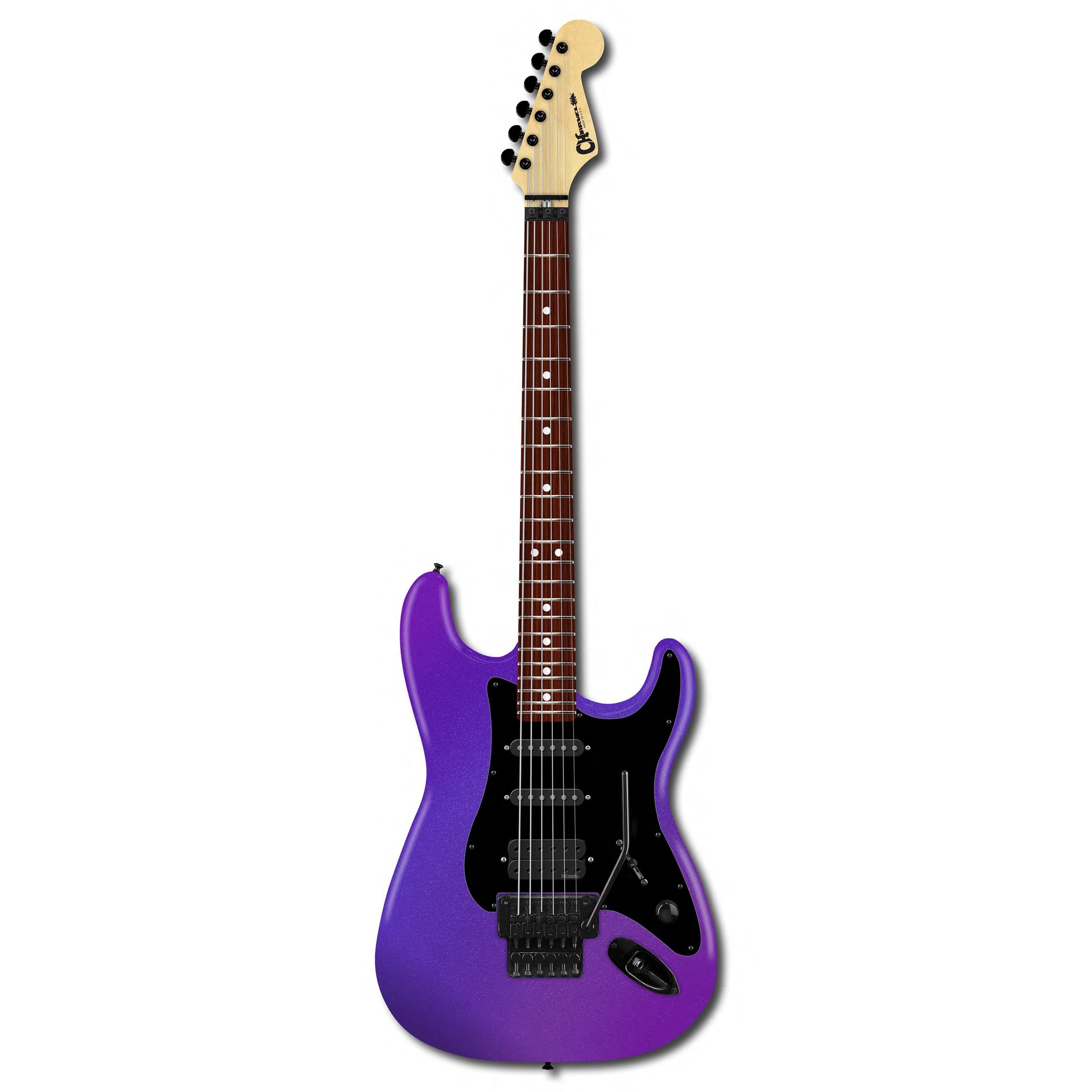 Charvel E-Gitarre, E-Gitarren, Premium-Instrumente, USA Select So-Cal Style 1 HSS FR Satin Plum - Custom E-Gitarre