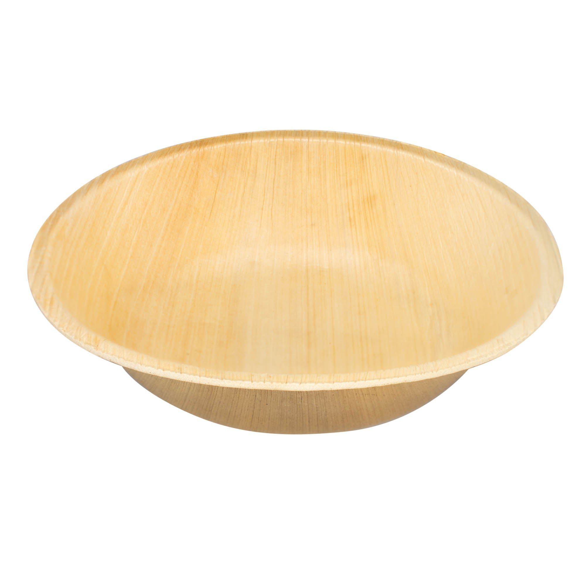 wisefood Einwegschale Palmblatt Schale / Schüssel rund Ø 19 cm, Palmblatt, (25-tlg)