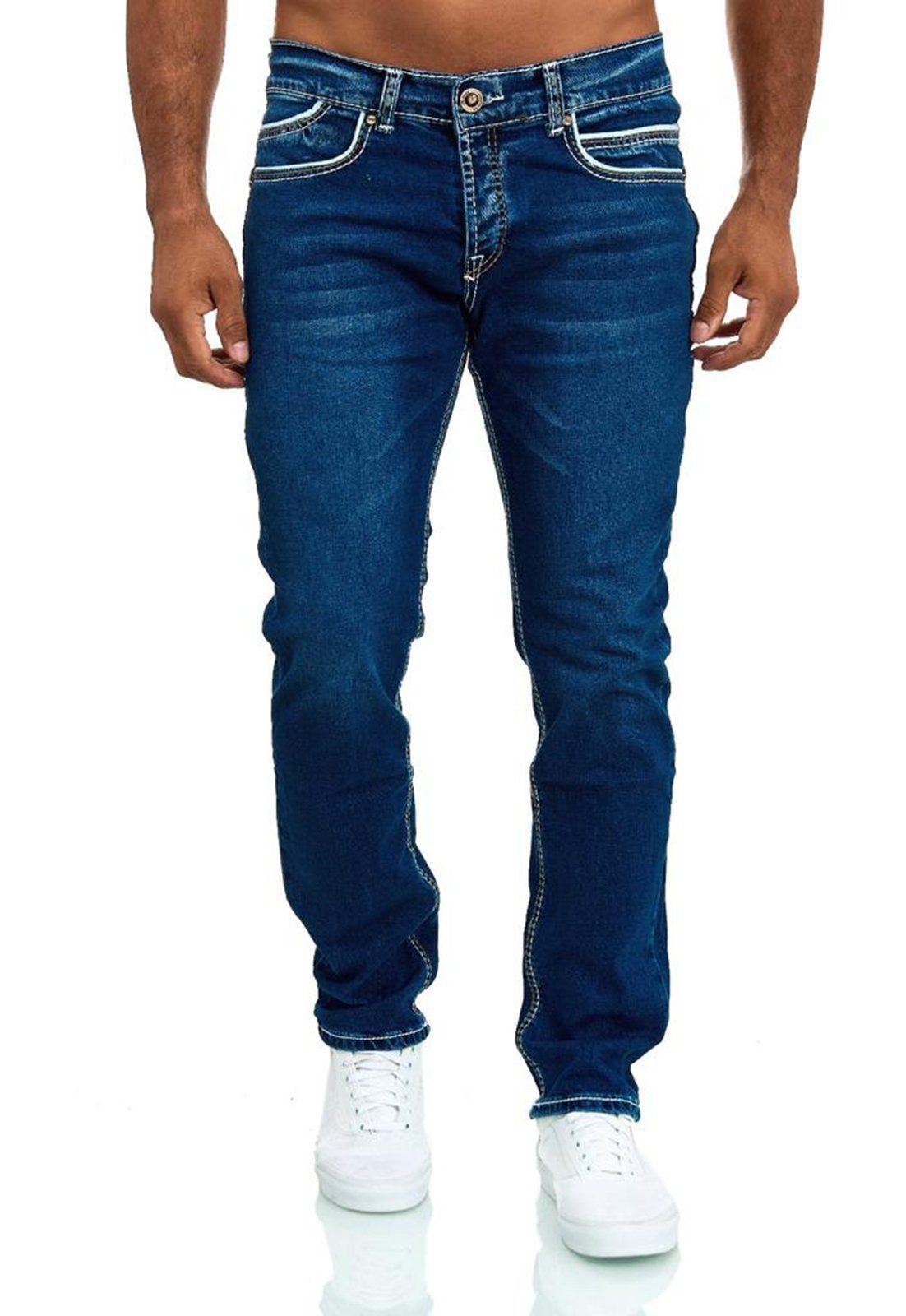 Dunkelblau Regular-fit-Jeans Baxboy 9653