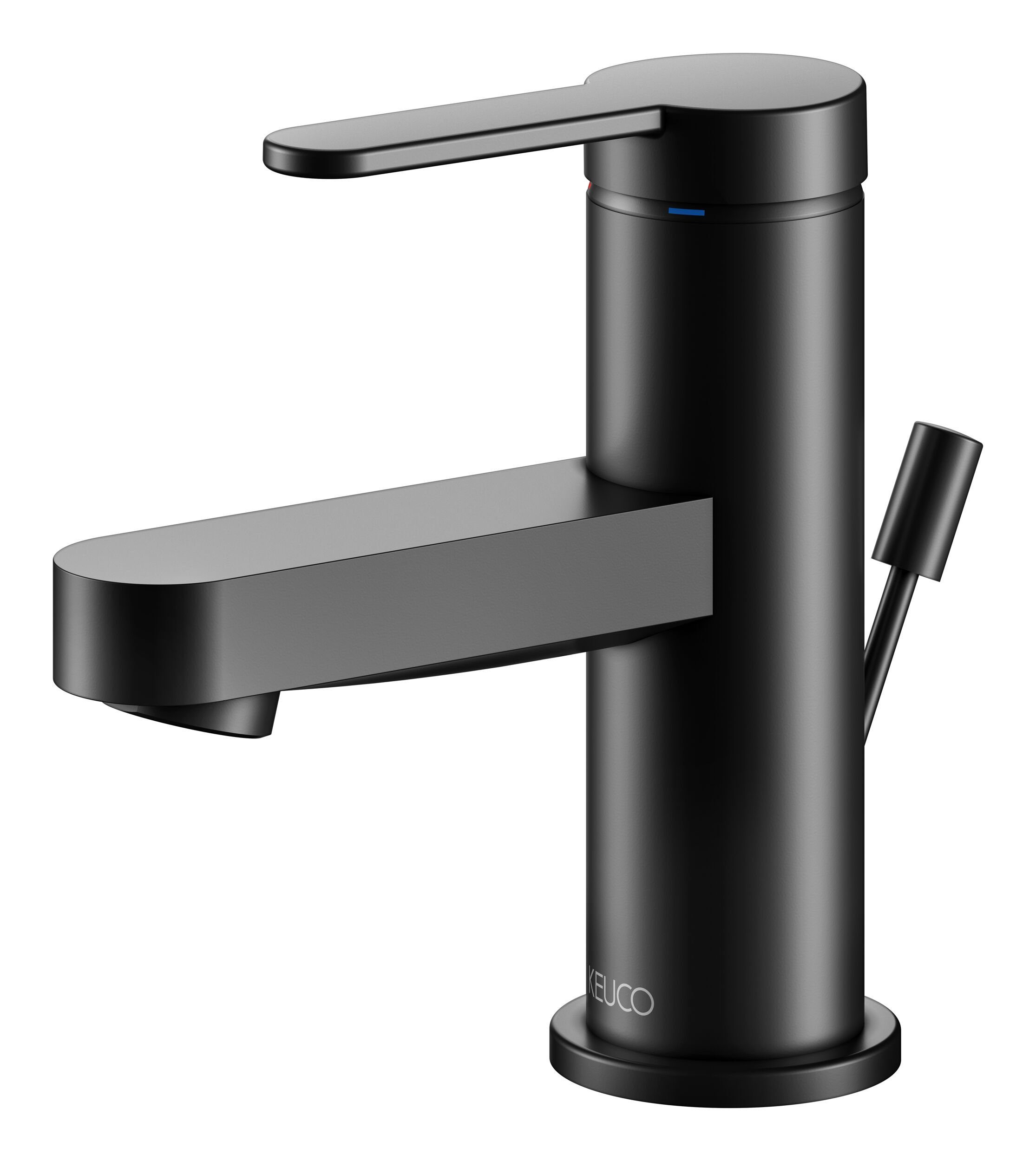 Keuco Waschtischarmatur IXMO Mit Zugstangen-Ablaufgarnitur mit Griff Flat