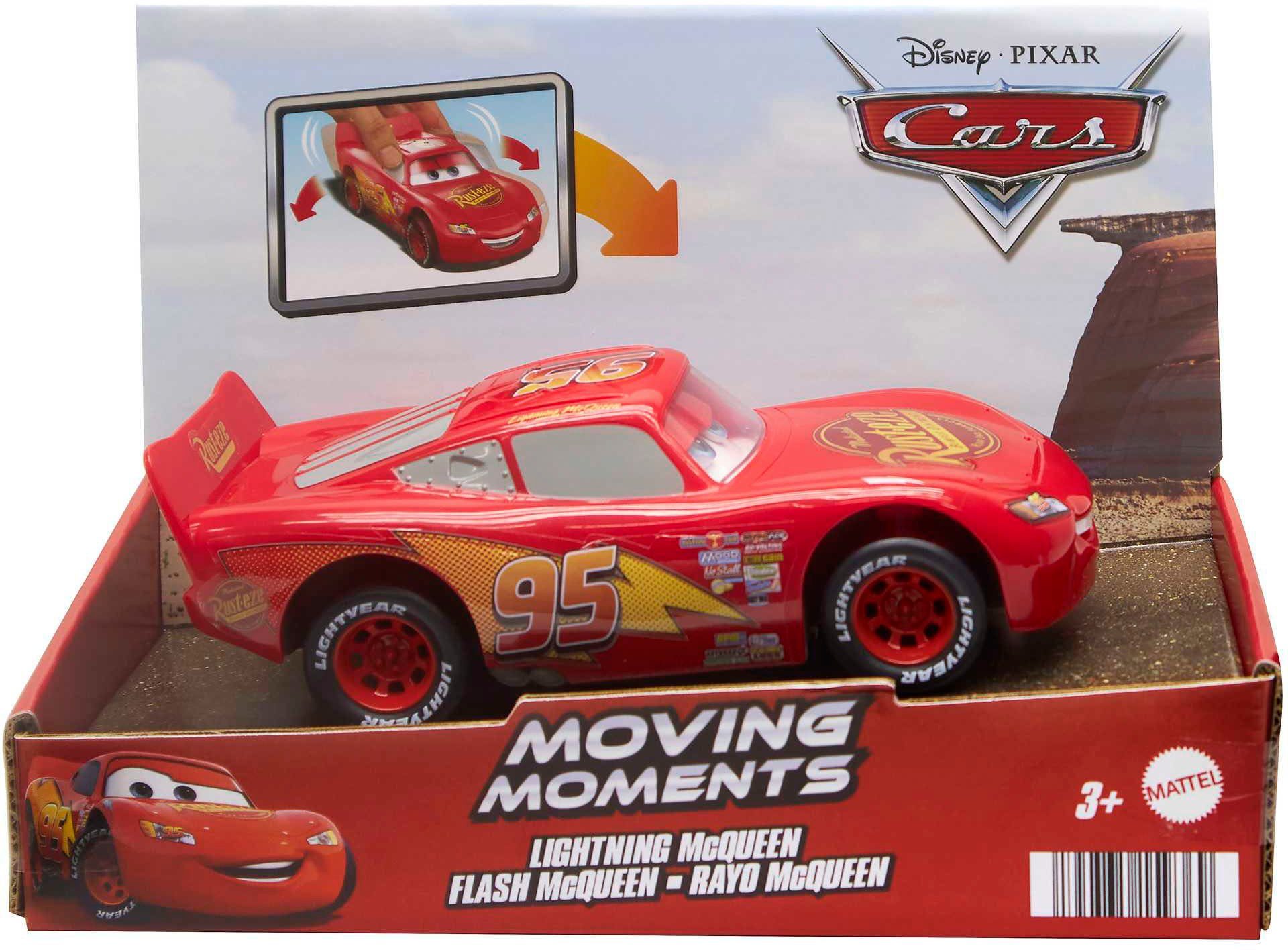 McQueen Moving Mattel® Cars Moments Lightning Disney Pixar Spielzeug-Auto