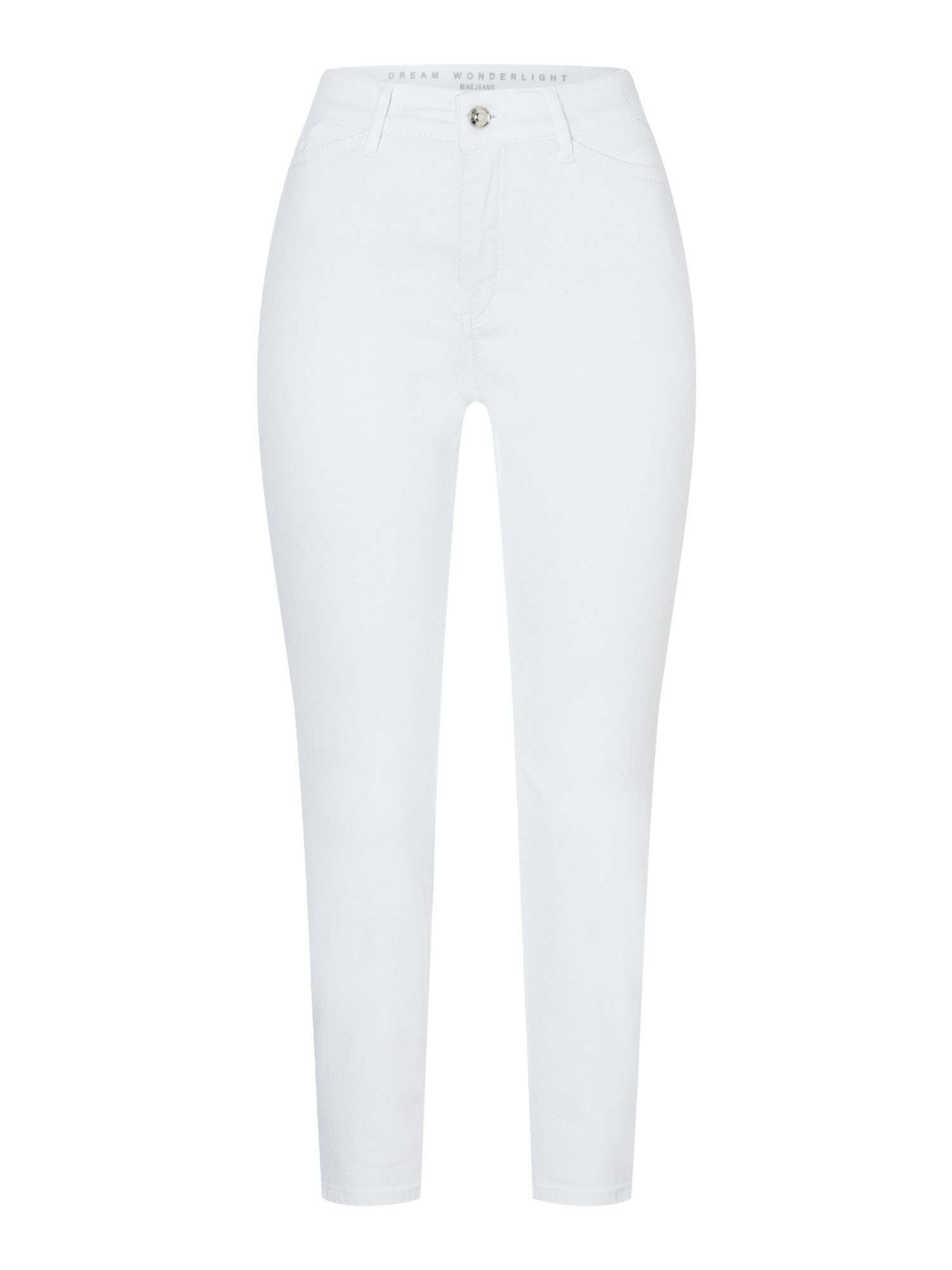 MAC 5-Pocket-Jeans weiß,Casual,Baumwolle,Unifarben,Slim Fit,Mittel