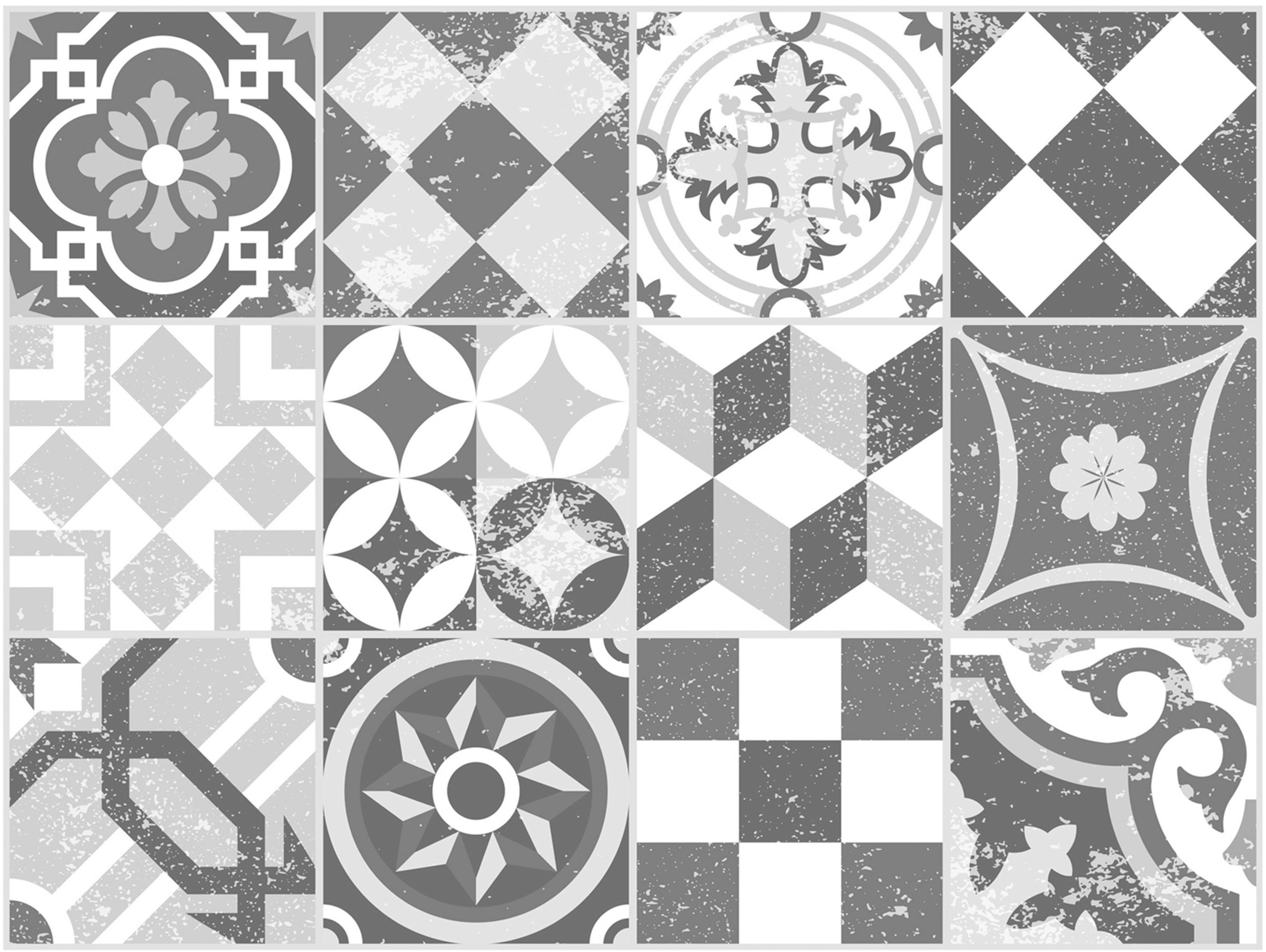 Platzset, »Mosaik, grau«, Contento, (Set, 4-St), für innen und außen geeignet, wasserabweisend-Otto