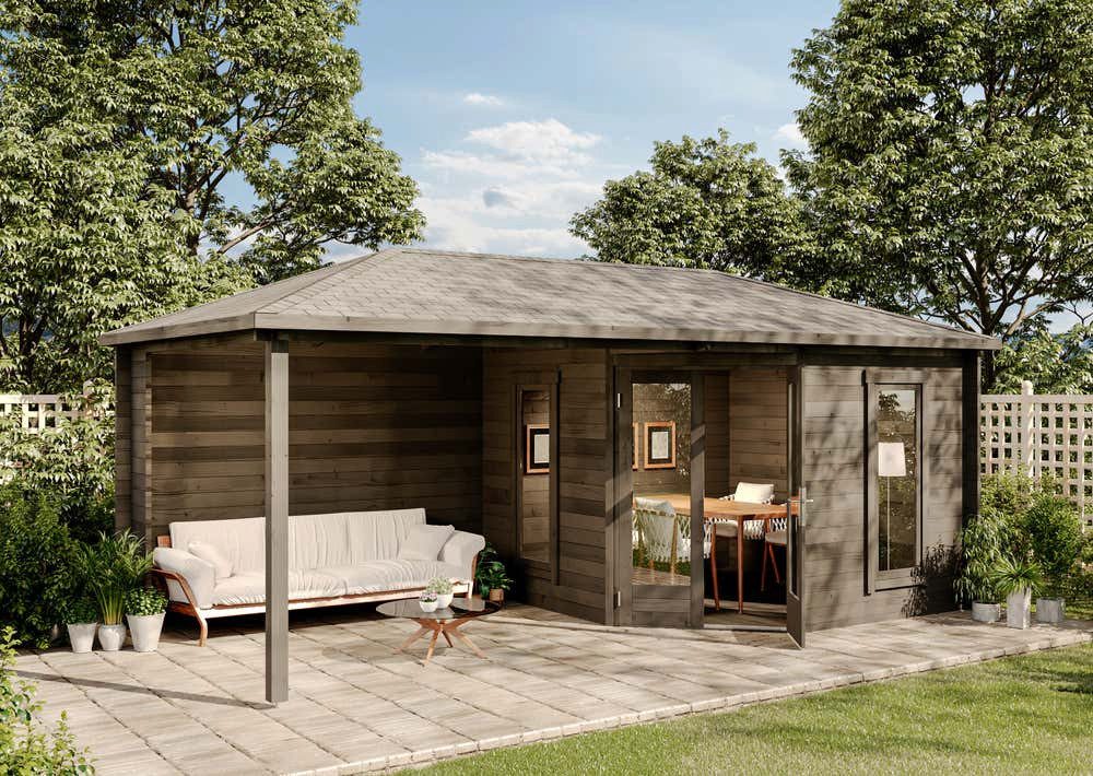 Alpholz Gartenhaus Holz 5-Eck Liwa, BxT: günstig online kaufen