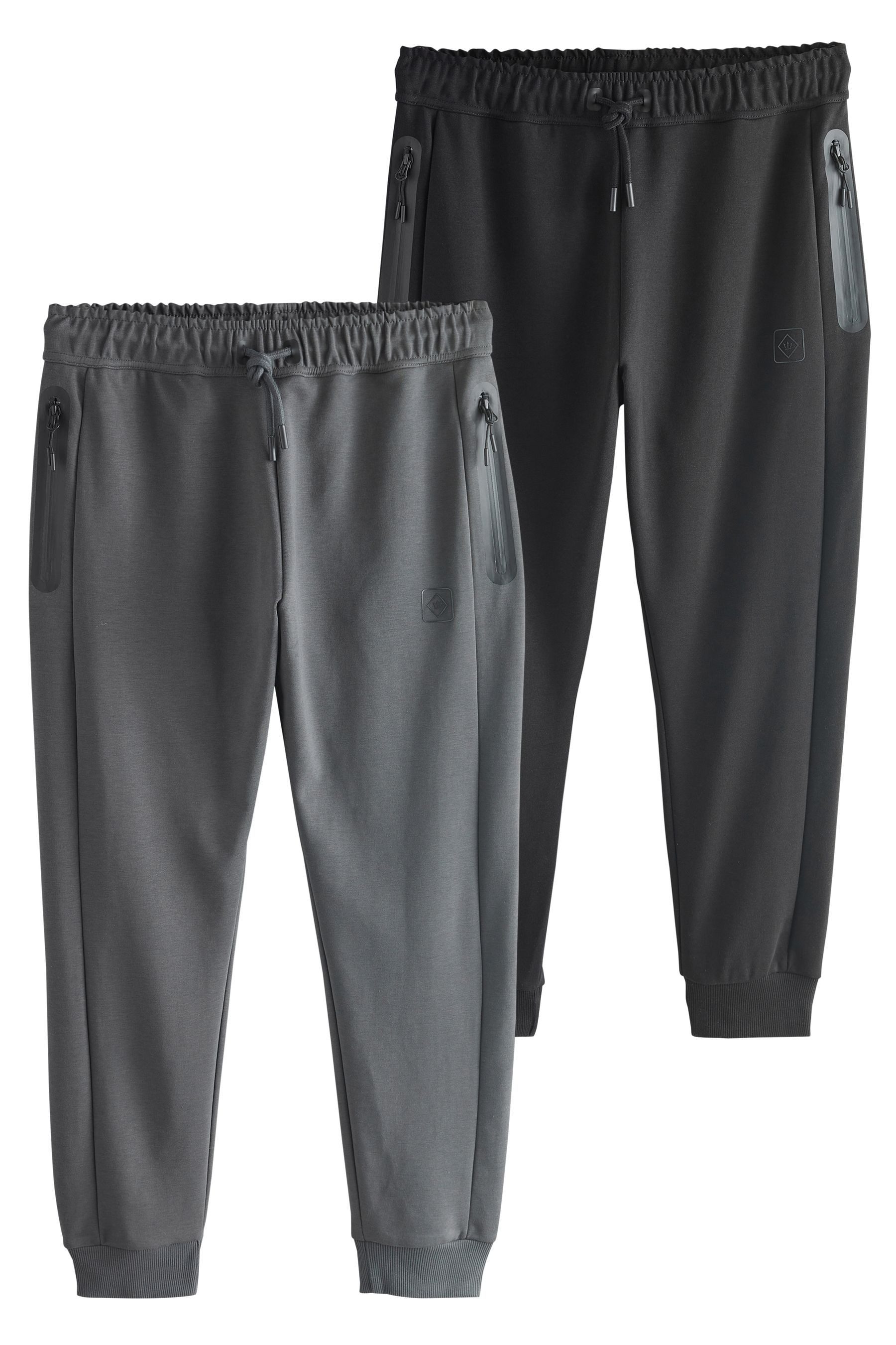 Jogginghose Athleisure Jogginghosen mit Bündchen, 2er-Pack