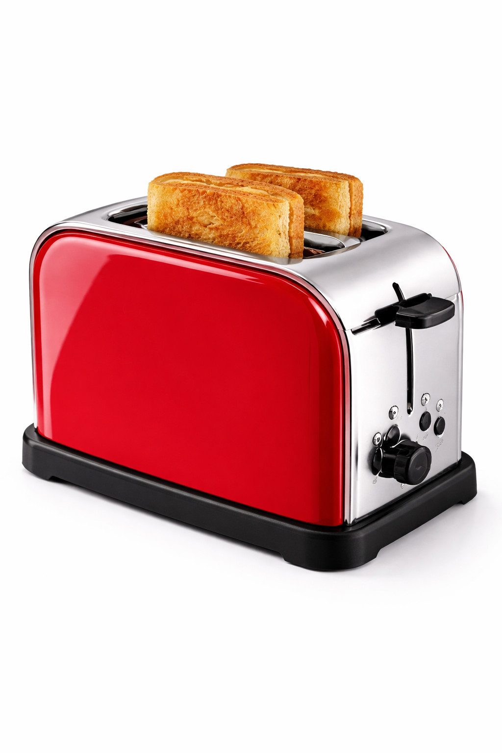 Cilio 2-in-1-Toaster Cilio 2'er Toaster RETRO Toastautomat Brötchenaufsatz Auftaufunktion, 2 kurze Schlitze