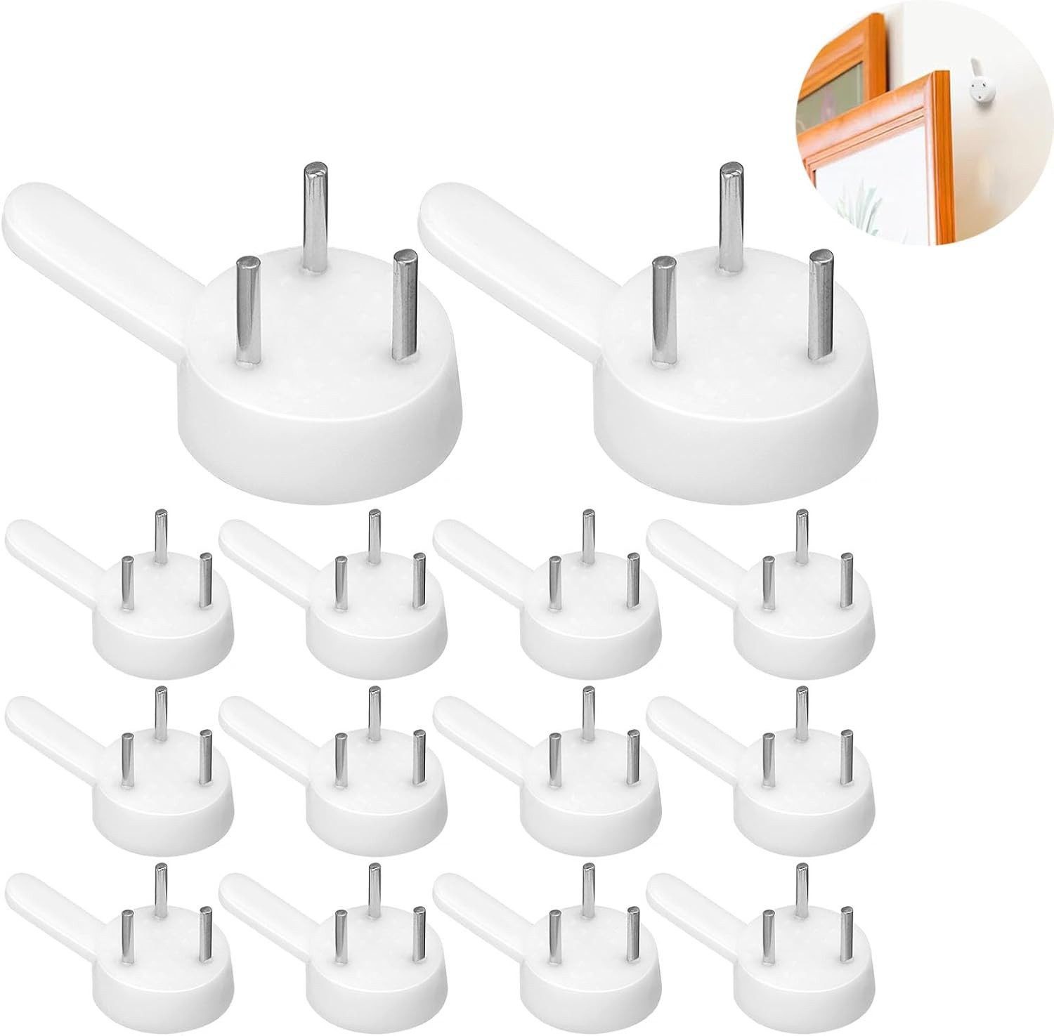 FELIXLEO Настенные крючки 60 Stück unsichtbare Hartwand-Haken, Wand-Bilderhaken, (180-St)