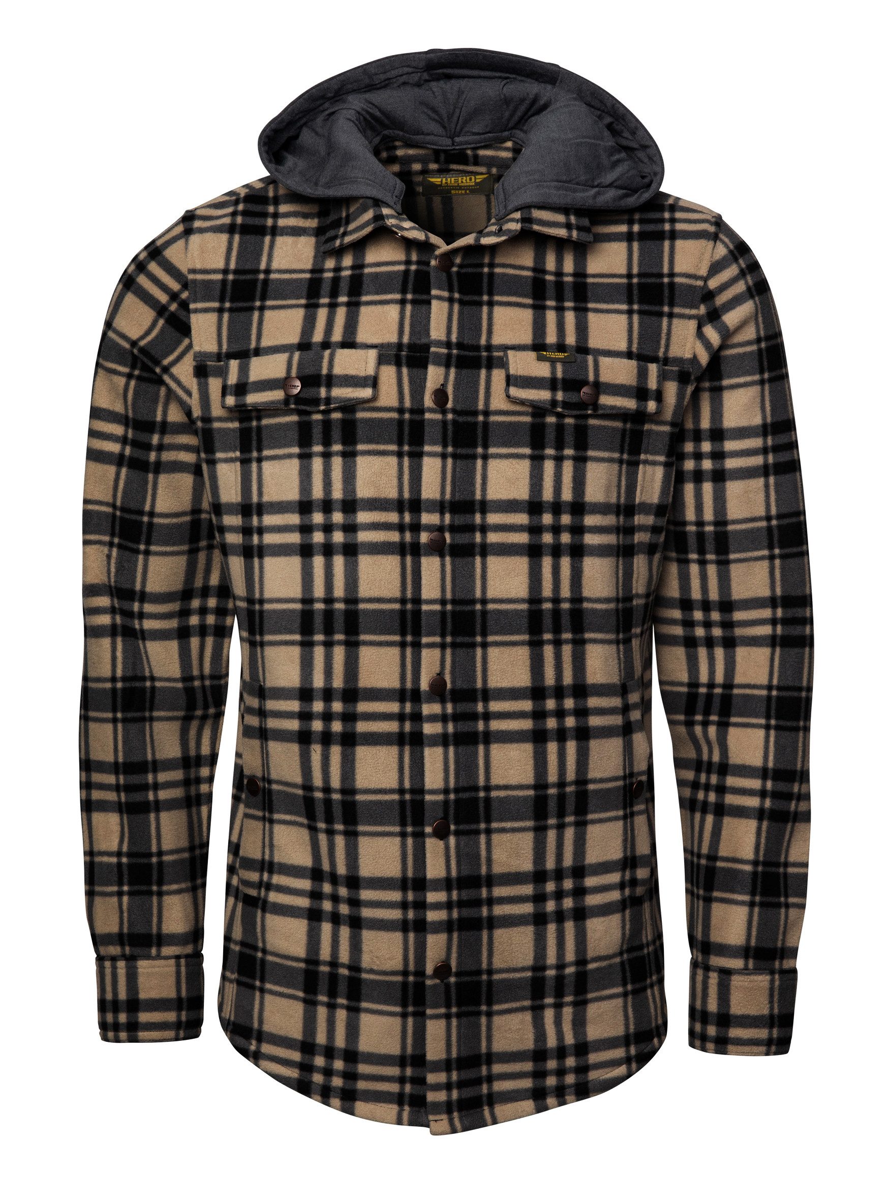HERO by John Medoox Kapuzenhemd Overshirt günstig online kaufen
