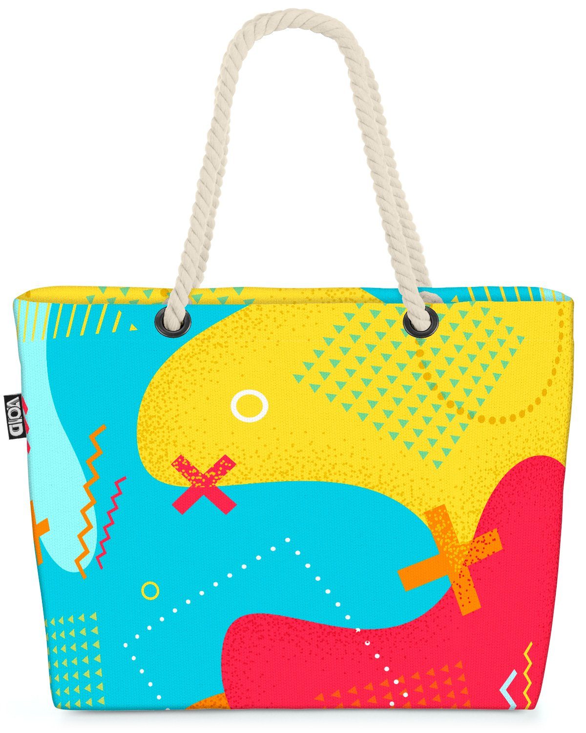VOID Strandtasche (1-tlg), Flecken Art Pop Gradient Farben Farben Pop Geo Bunt Splash Splash Art