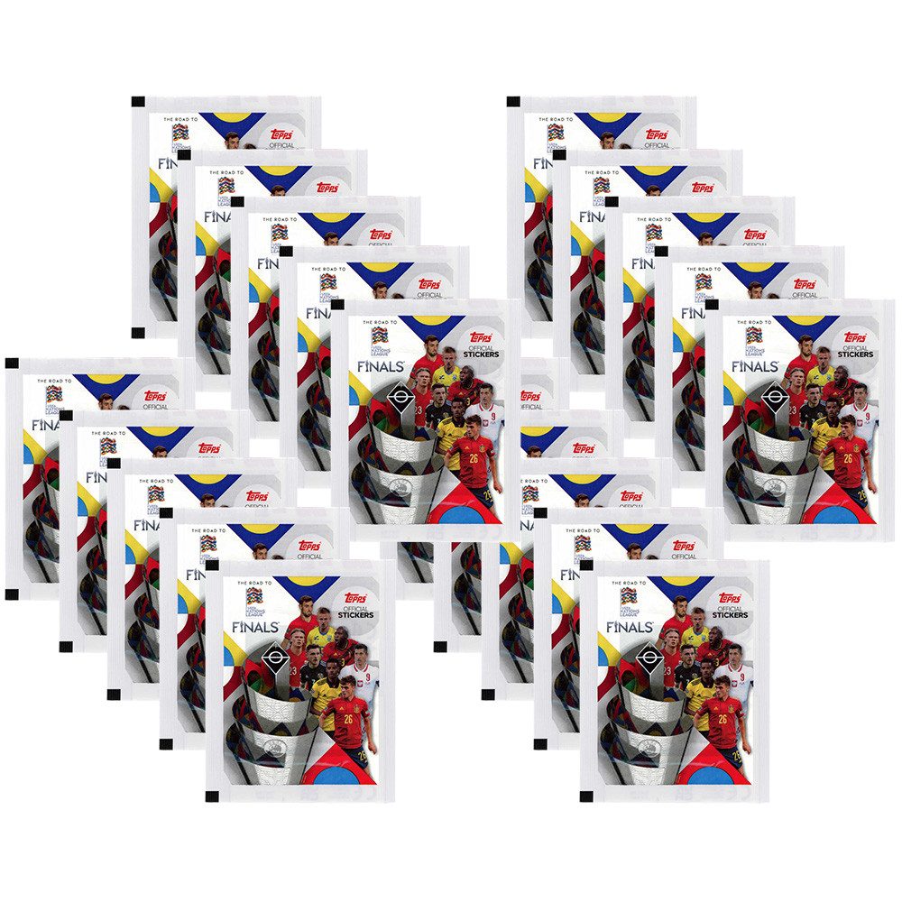 Topps Sammelkarte Topps - Road to UEFA Nations League - Sammelsticker - 20 Tüten