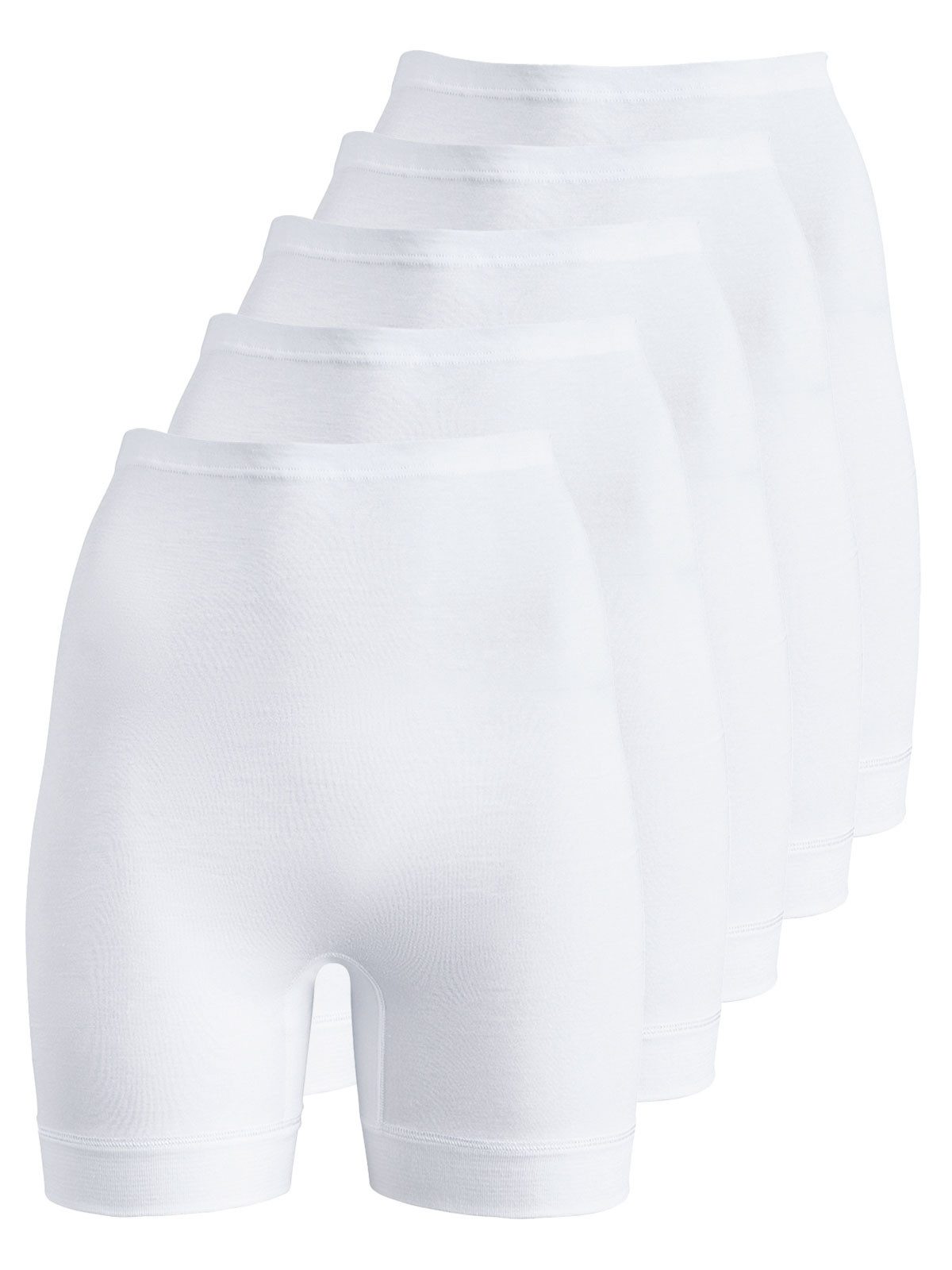 Pagenschlüpfer 5er Pack Damen Normalbeinschlüpfer Baumwolle Super
