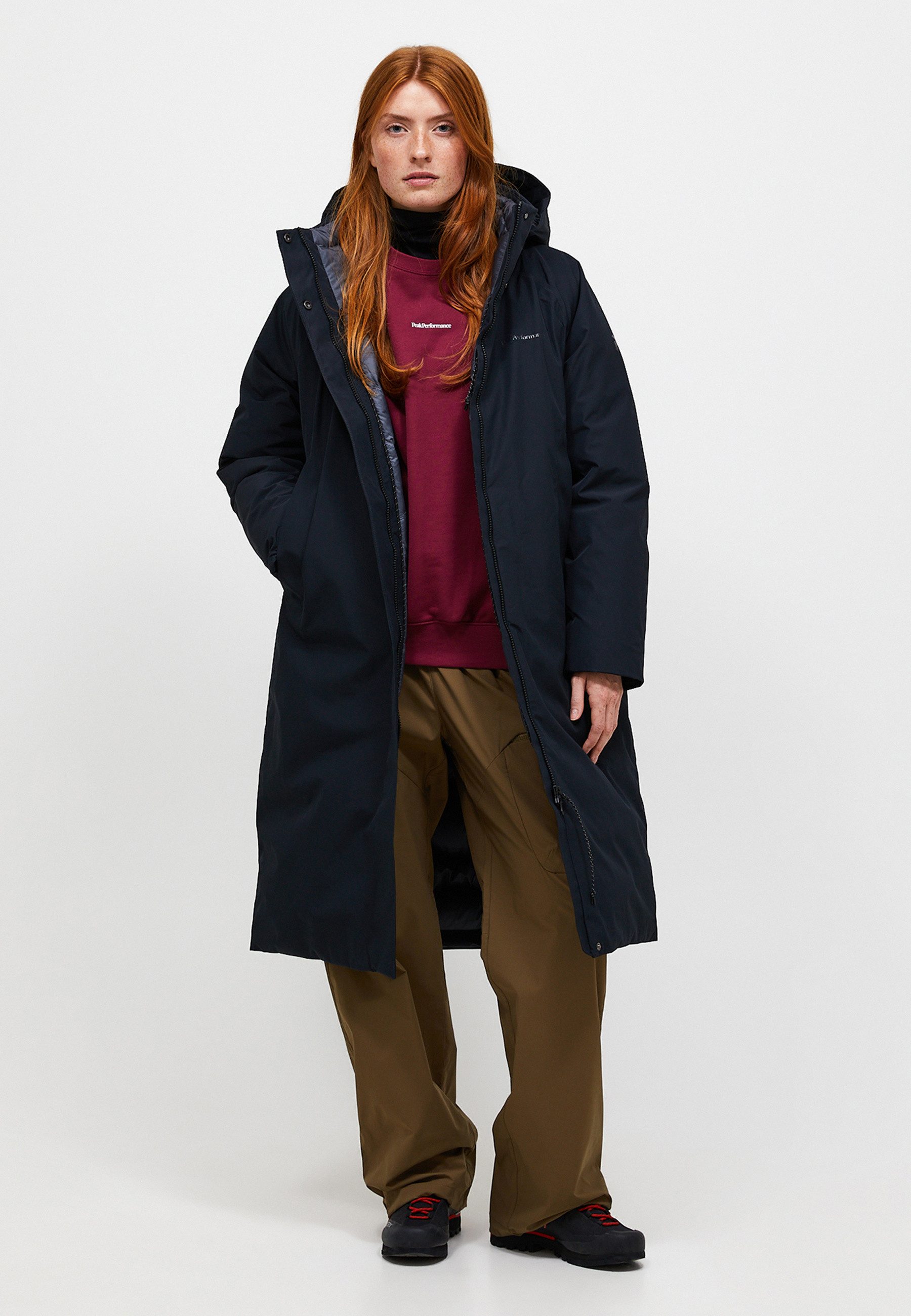 Peak Performance Daunenjacke W Treeline Hipe® 2l Down Shell Parka mit Kapuze