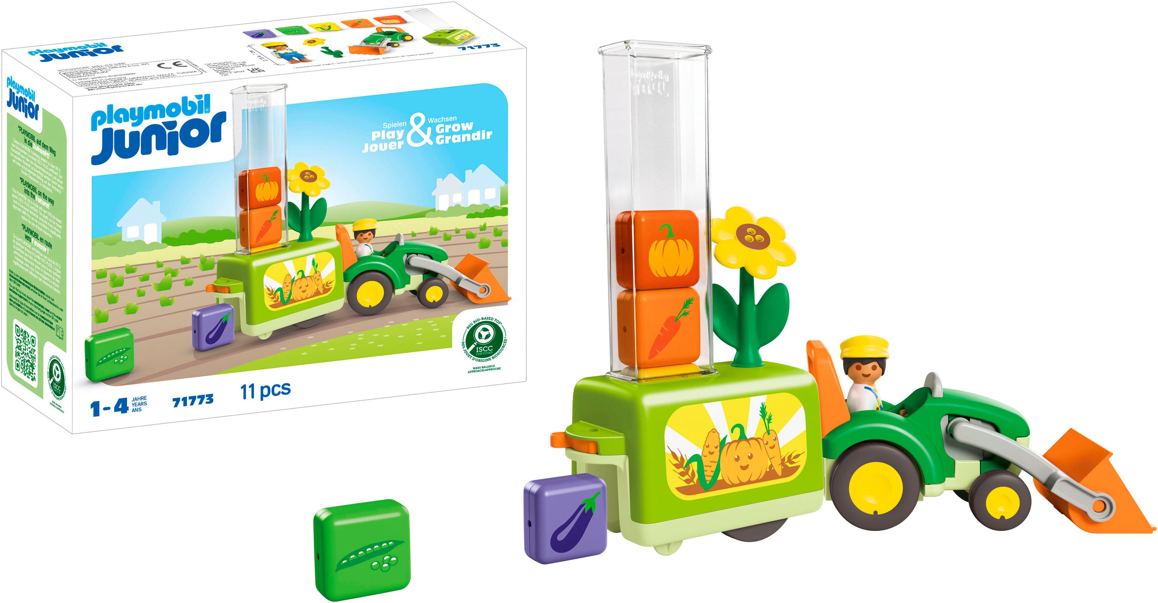 Playmobil® Traktor mit lustiger Pflanzmaschine (71773), Junior Konstruktion günstig online kaufen