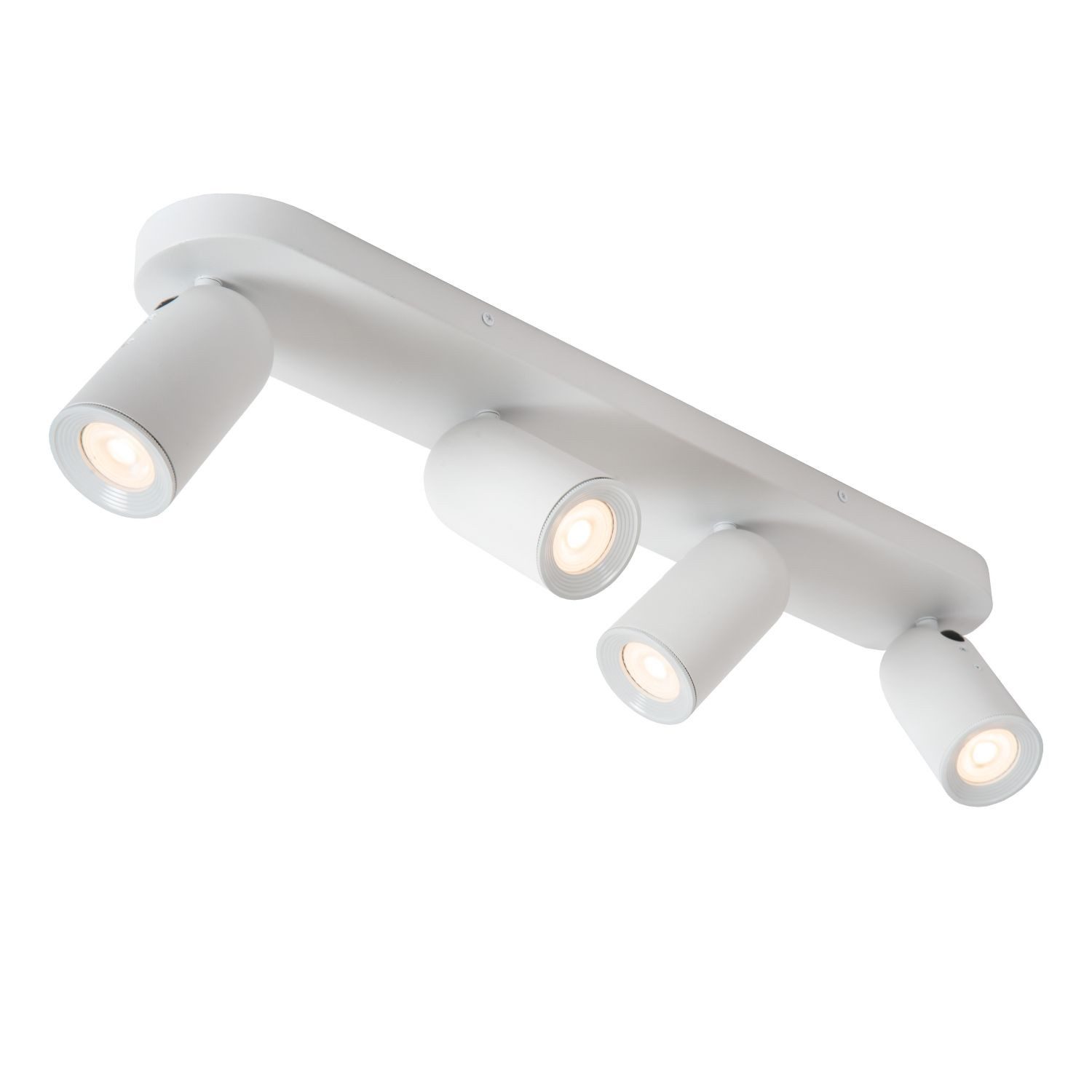 Licht-Erlebnisse Deckenstrahler CASIL, ohne Leuchtmittel, Metall GU10 verstellbar Weiß 4-flammig länglich Modern Spot Strahler