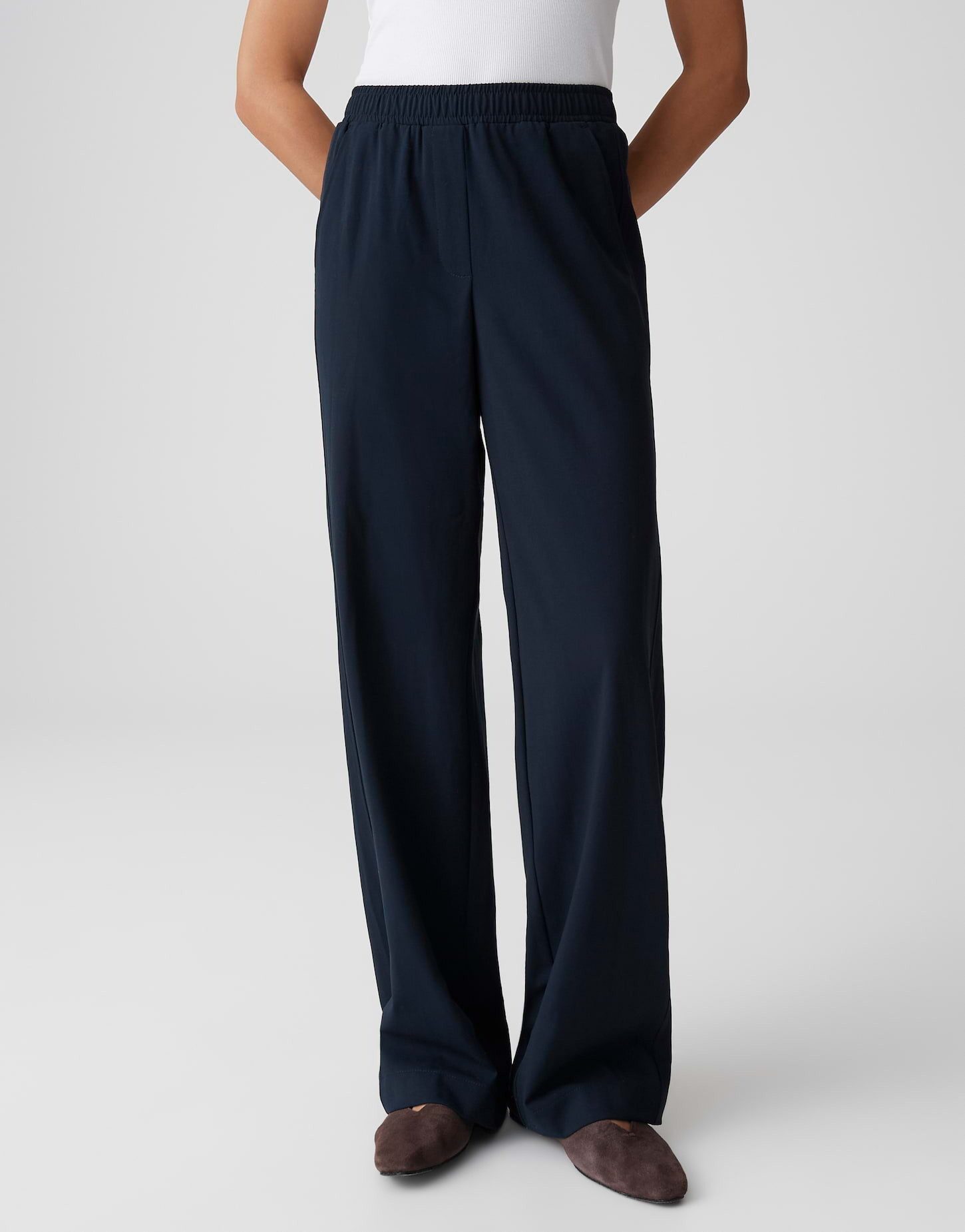 Stoffhose MELANE BLOOM Wide Leg Pants mit Komfortbund