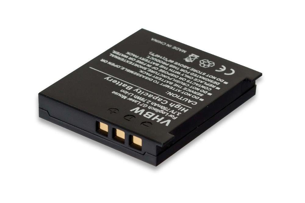 vhbw kompatibel mit Logitech MX Air, M-RBQ124, G7 Cordless Laser Mouse Akku Li-Ion 750 mAh (3,7 V)