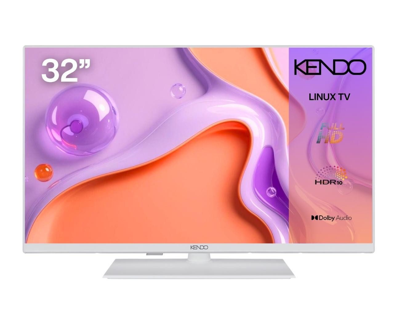 Kendo 32 LED 5251 W LED-Fernseher (32 Zoll LED-TV mit Full HD, HDR, Smart TV und Sprachsteuerung)
