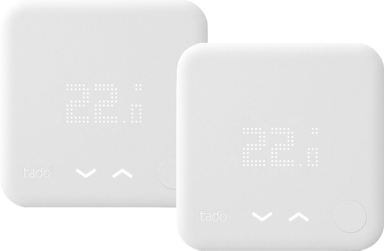 [3 Tage begrenzter Preis] Tado Raumthermostat Thermostat Set, (Set, 2-St) Smart 2er (verkabelt)