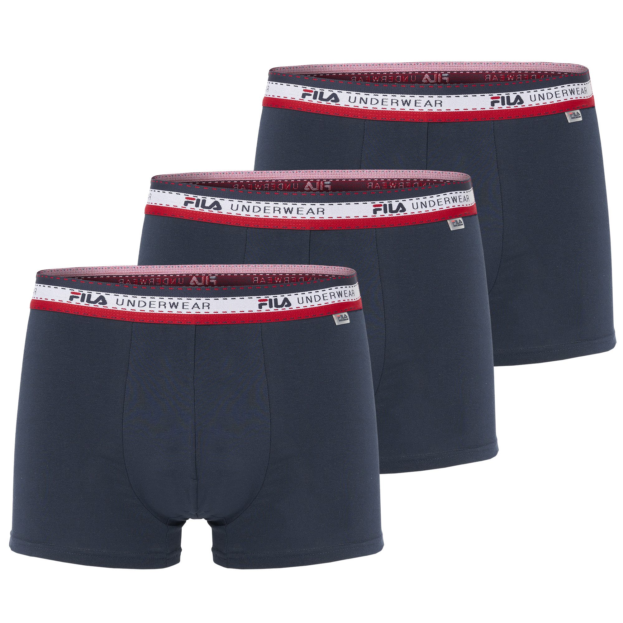 Fila Boxershorts MAN BOXER SHORTS (3er Pack) elastischer Logo-Webbund, ohne Eingriff