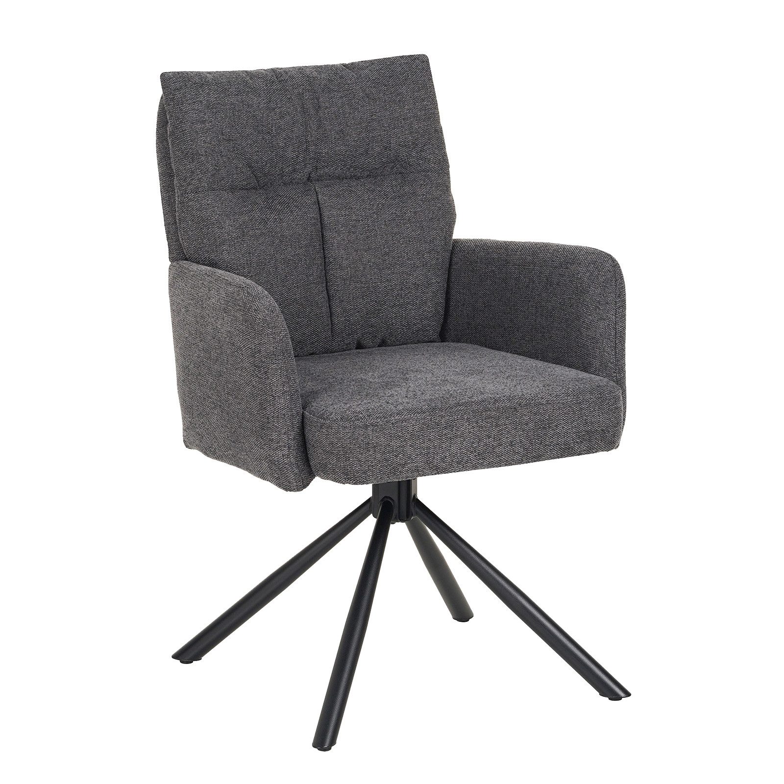 HTI-Living Drehstuhl Drehstuhl Kyra Anthrazit (Stück, 1 St), Esszimmerstuhl günstig online kaufen