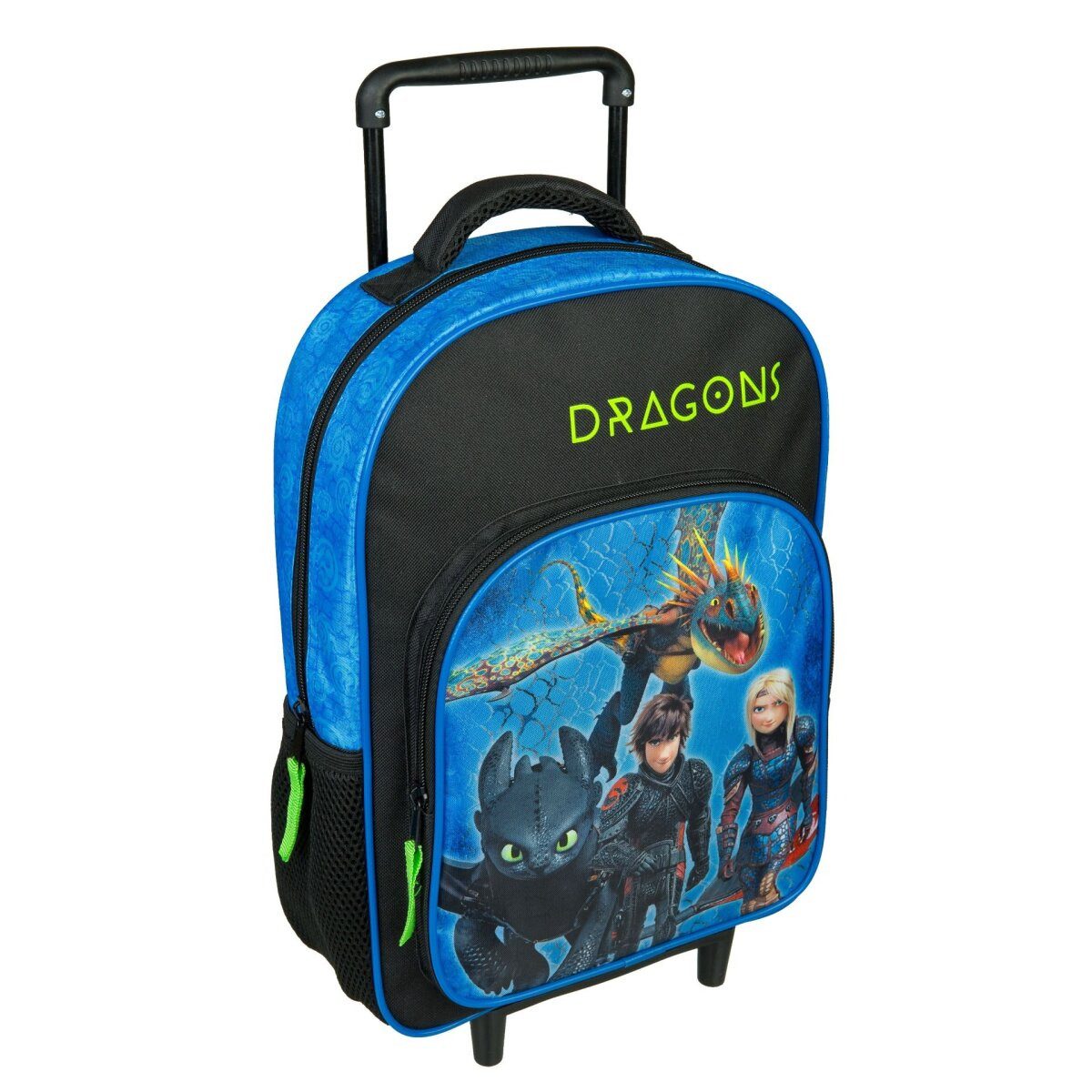 Wisam Koffer Dragons Koffer mit Trolley Praktische Reisetasche für Kinder
