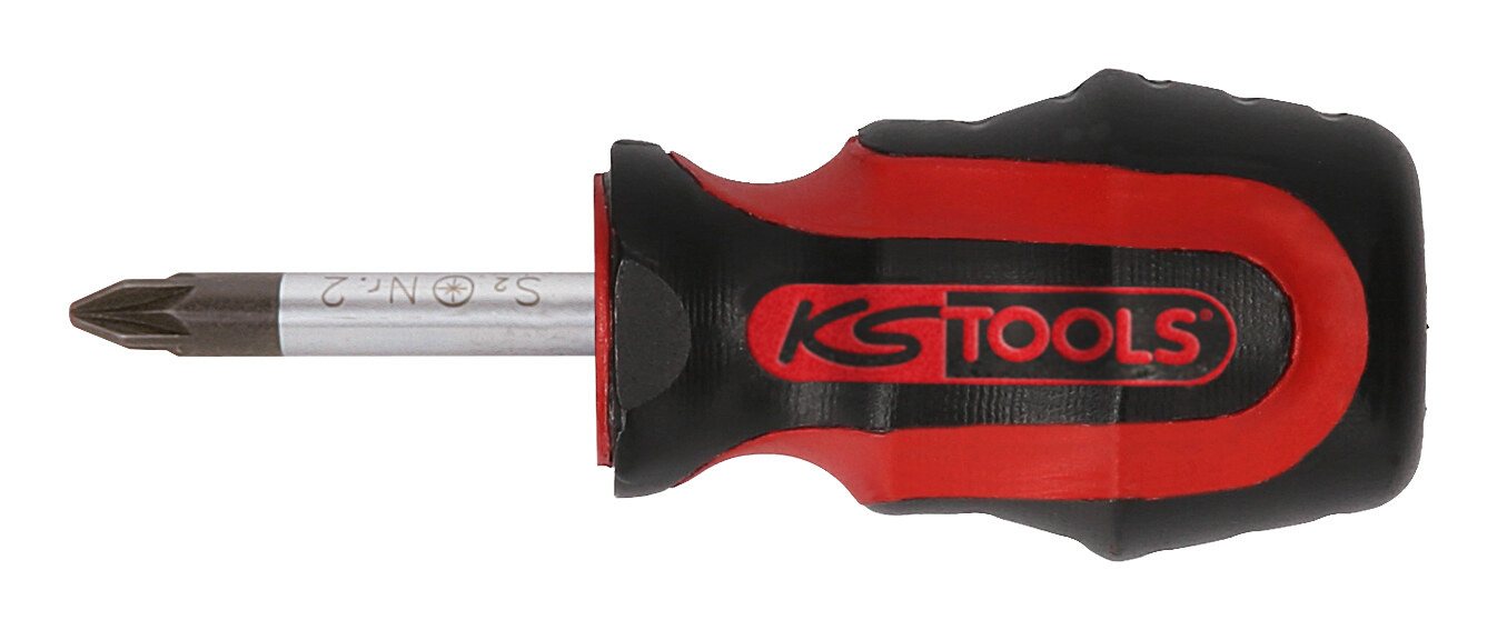 Thumbnail - KS Tools Schraubendreher ERGOTORQUEplus, Kurz, PZ3