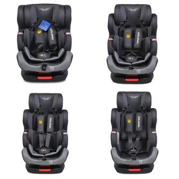 Moni Autokindersitz Kindersitz Colonel Gruppe 0/1/2/3, 0-36 kg, bis: 36 kg, drehbar, 165° Neigung, Isofix