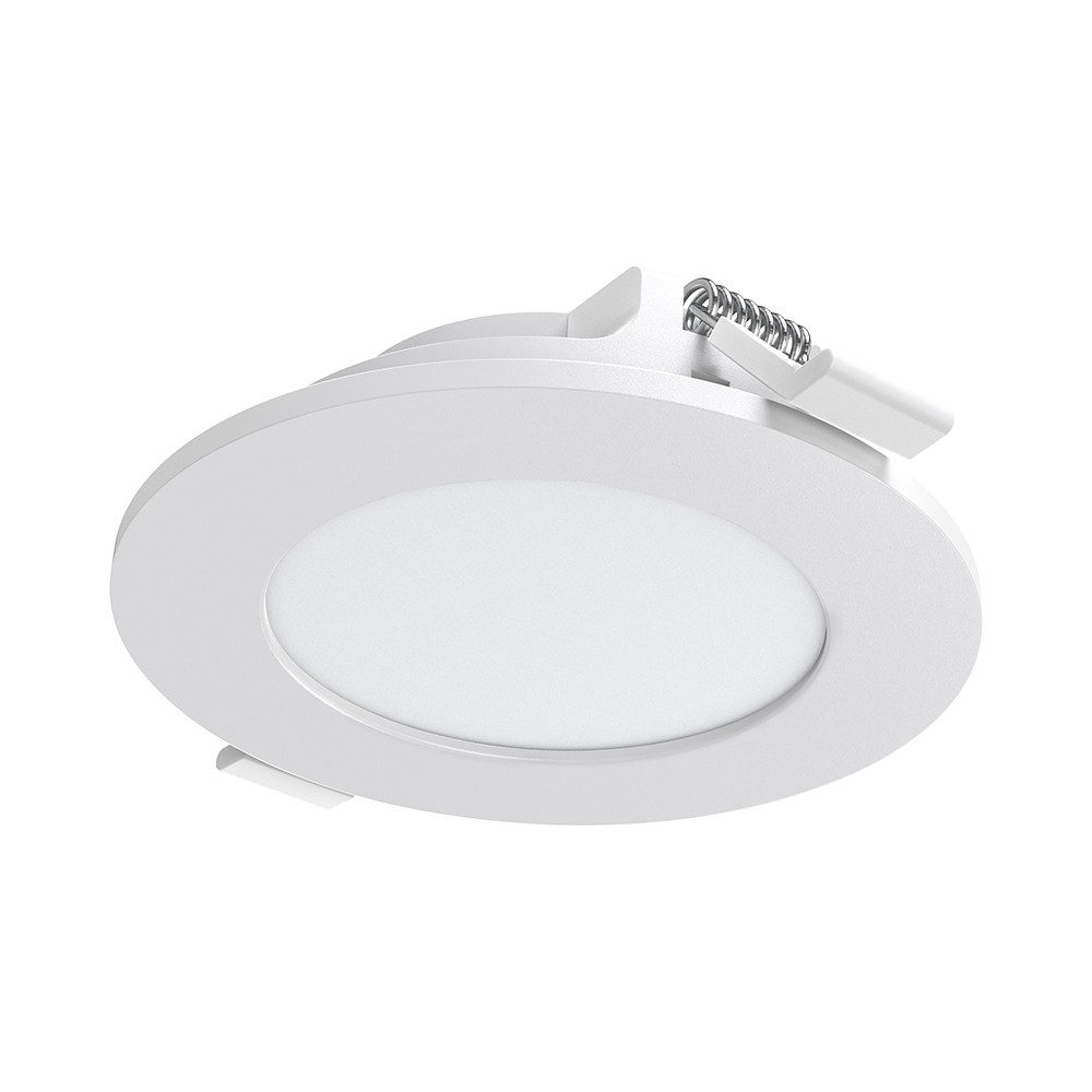 Braytron LED Einbaustrahler Einbaustrahler Panel Led 3W flach 68mm weiß 220 Lumen, LED fest integriert, kaltweiß, Neutralweiß, 3CCT, Warmweiß, Intrigierter Trafo, 230V Anschluss, Flach, 3CCT Technologie