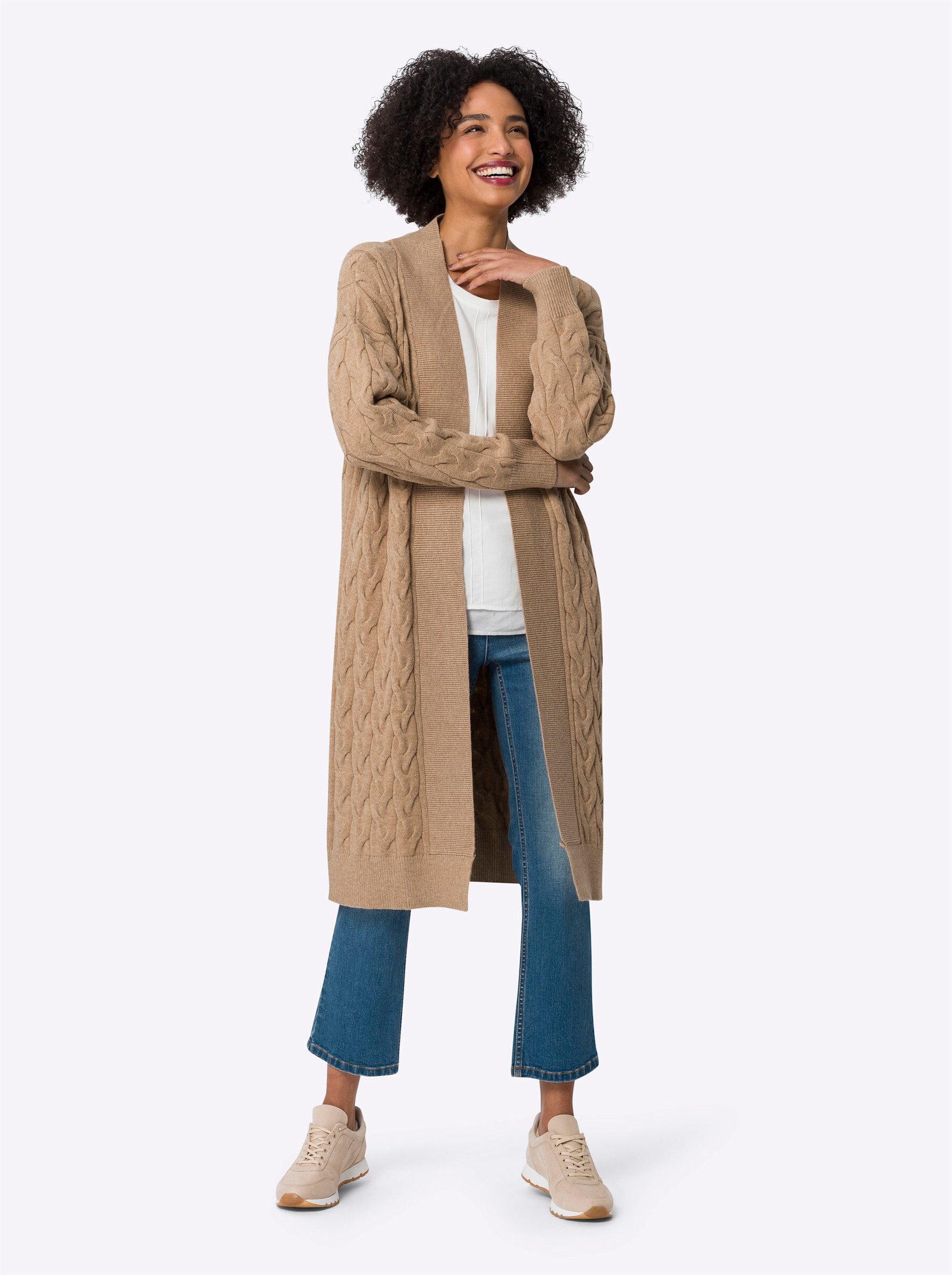 heine Strickjacke Strickmantel . günstig online kaufen