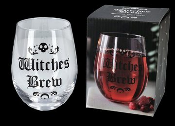 Figuren Shop GmbH Weinglas Weinglas - Witches Brew - Fantasy Gothic Glas 500ml, Glas