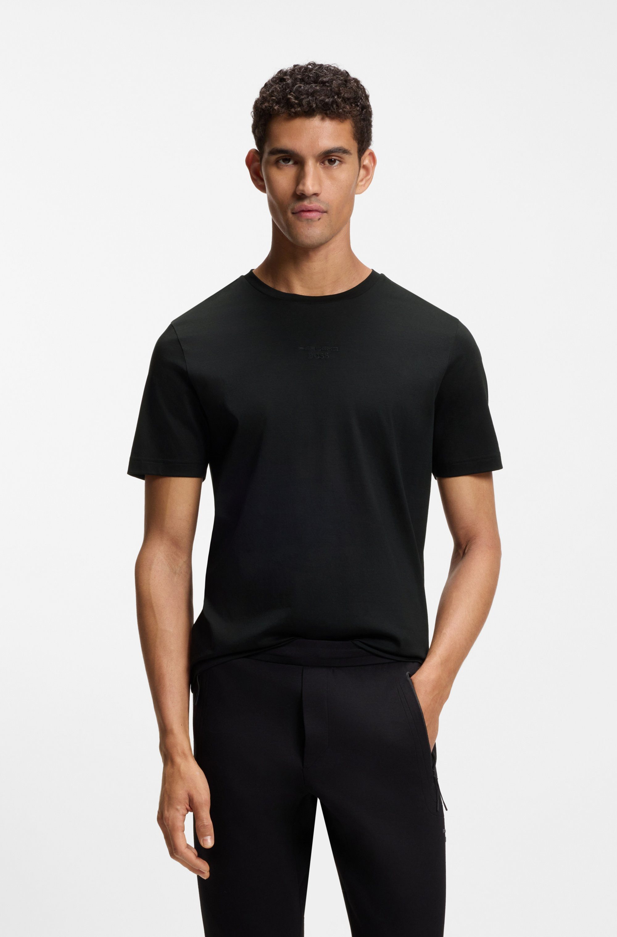 BOSS GREEN T-Shirt Porsche Spirit 70 Capsule Collection Premium Herrenmode Limited