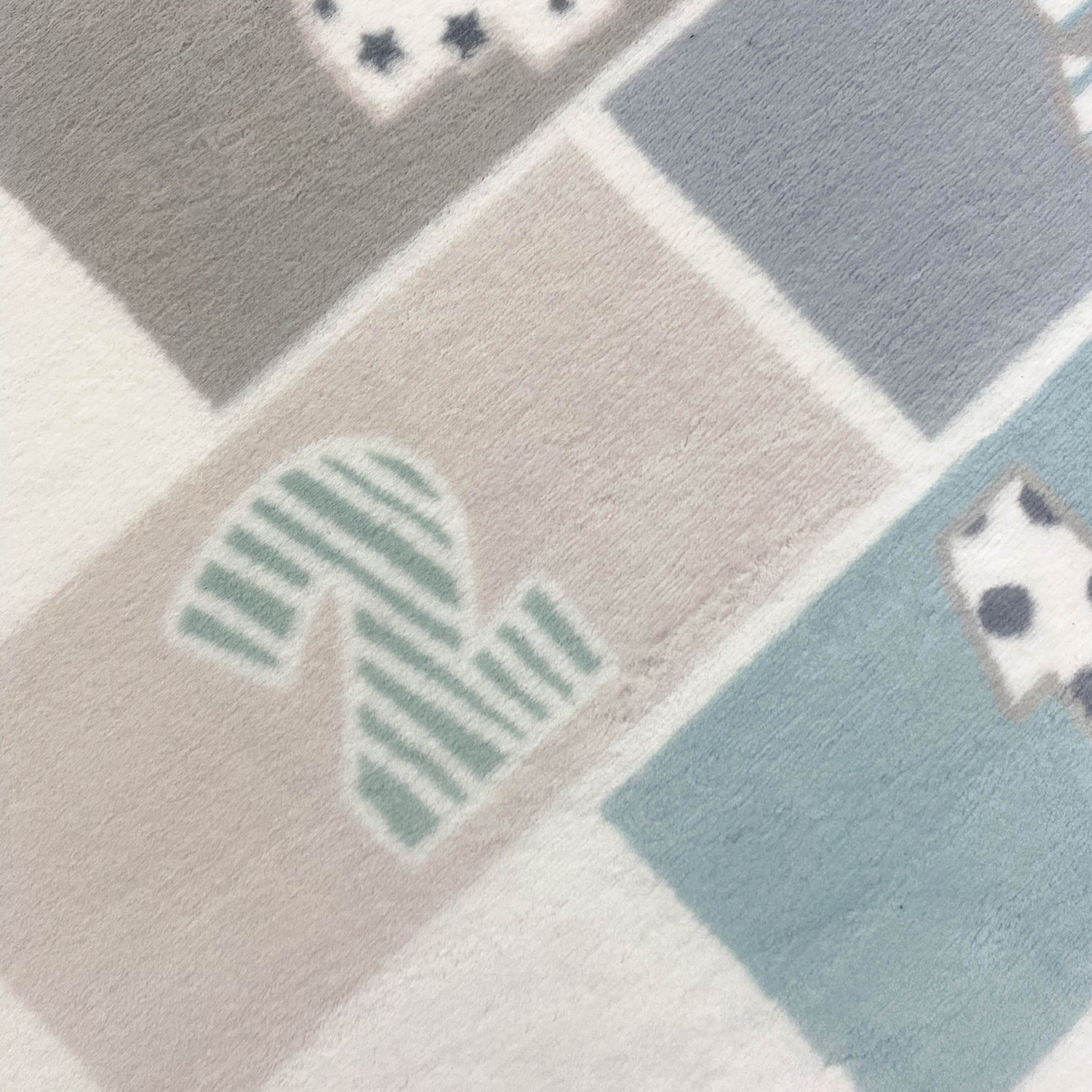 Carpetia Teppich Kinderzimmer-Teppich pflegeleicht Hüpfkästchen weich in creme, rechteckig, Höhe: 18 mm