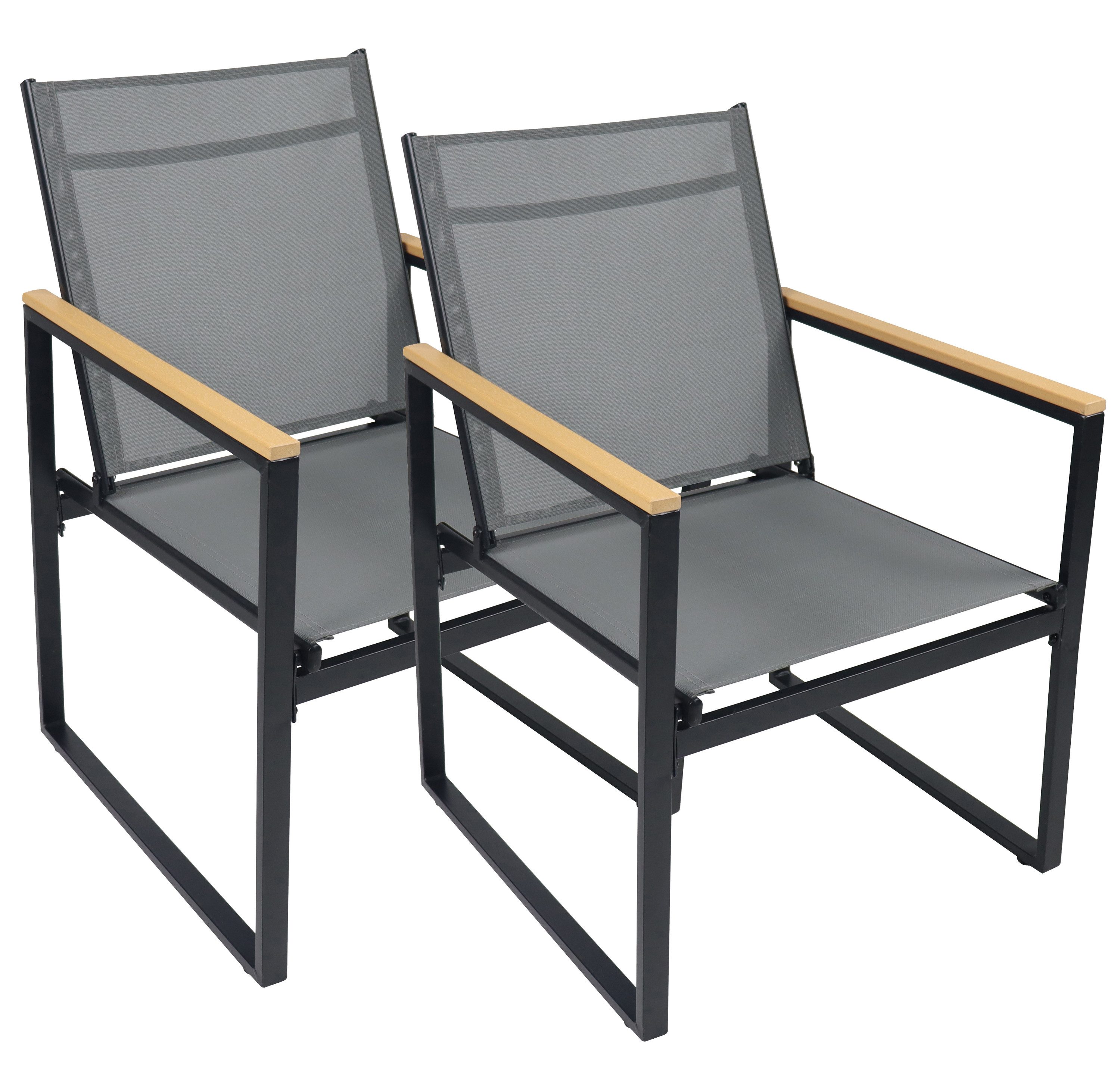 VCM Gartenstuhl 2-tlg. Gartenstuhl Balkonstuhl Lounge günstig online kaufen