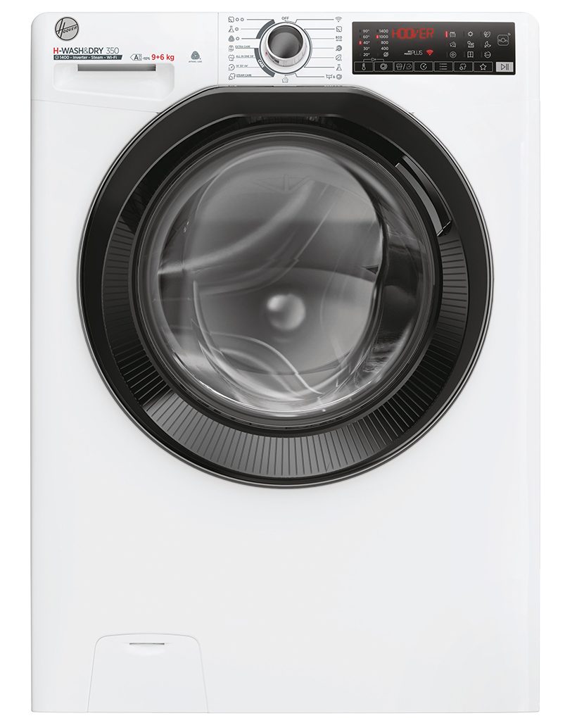 Hoover Waschtrockner H-WASH 350 Design H3DPS4966TAMB6-S, 9,00 kg, 6 kg, 1400 U/min, Dampffunktion, WiFi & Bluetooth (hOn-App), 15 Programme