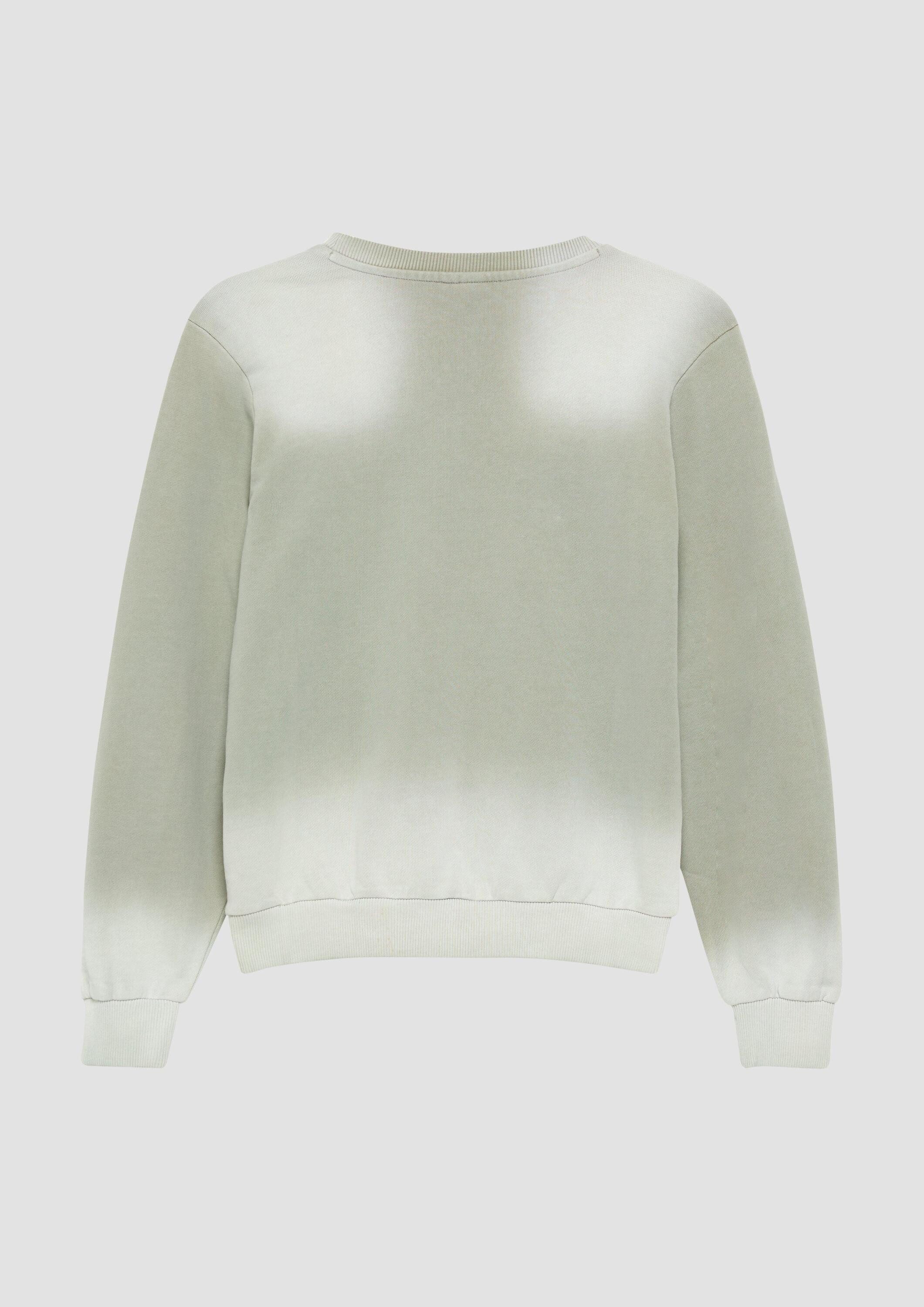 s.Oliver Sweatshirt Sweatshirt Baumwoll-Sweatshirt mit Spray-Effekt günstig online kaufen