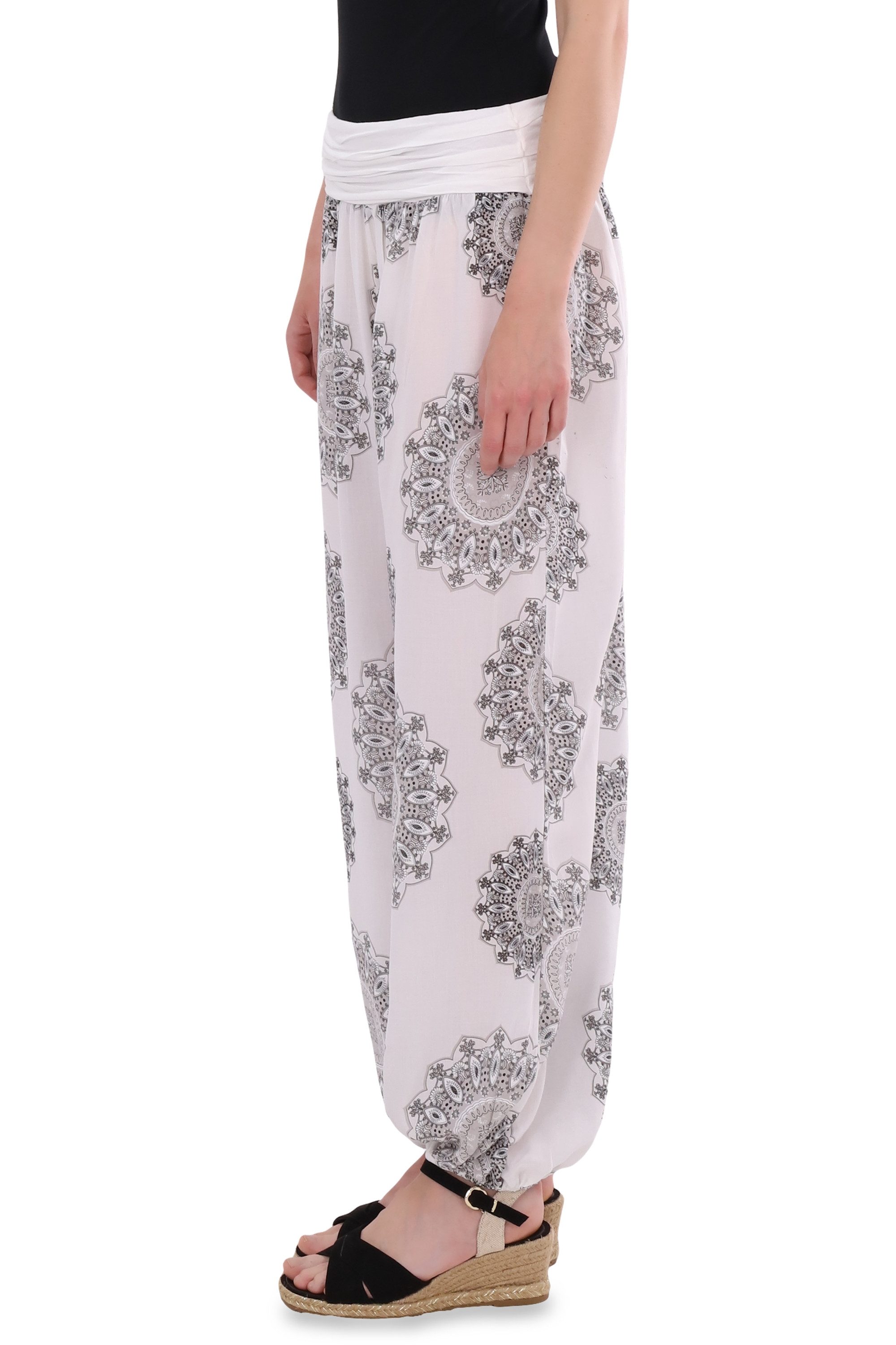 malito more than fashion Haremshose malito Damen Haremshose 7197 im Orient Print Einheitsgröße