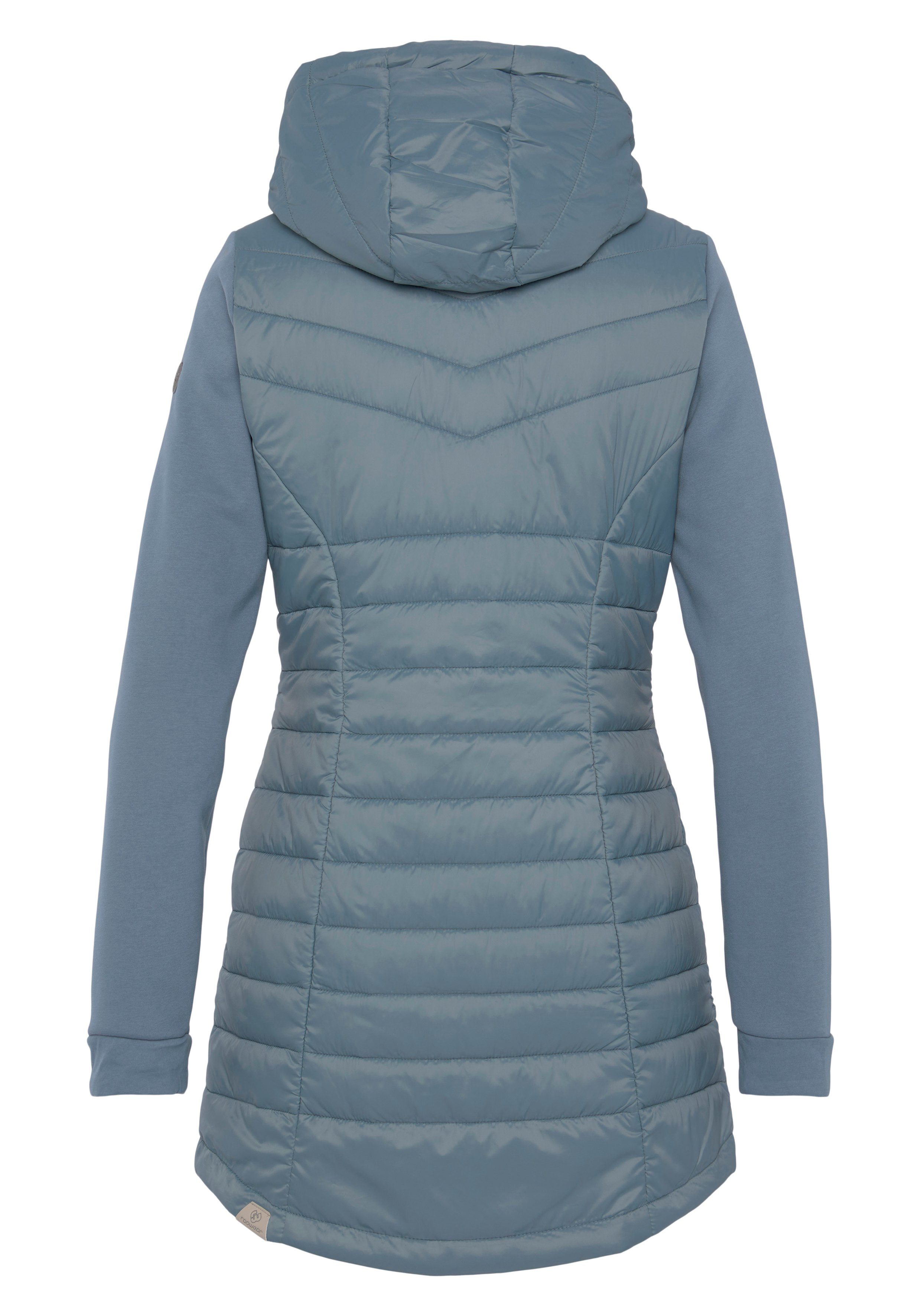 Ragwear Steppjacke LUCINDA LONG modischer Materialmix günstig online kaufen