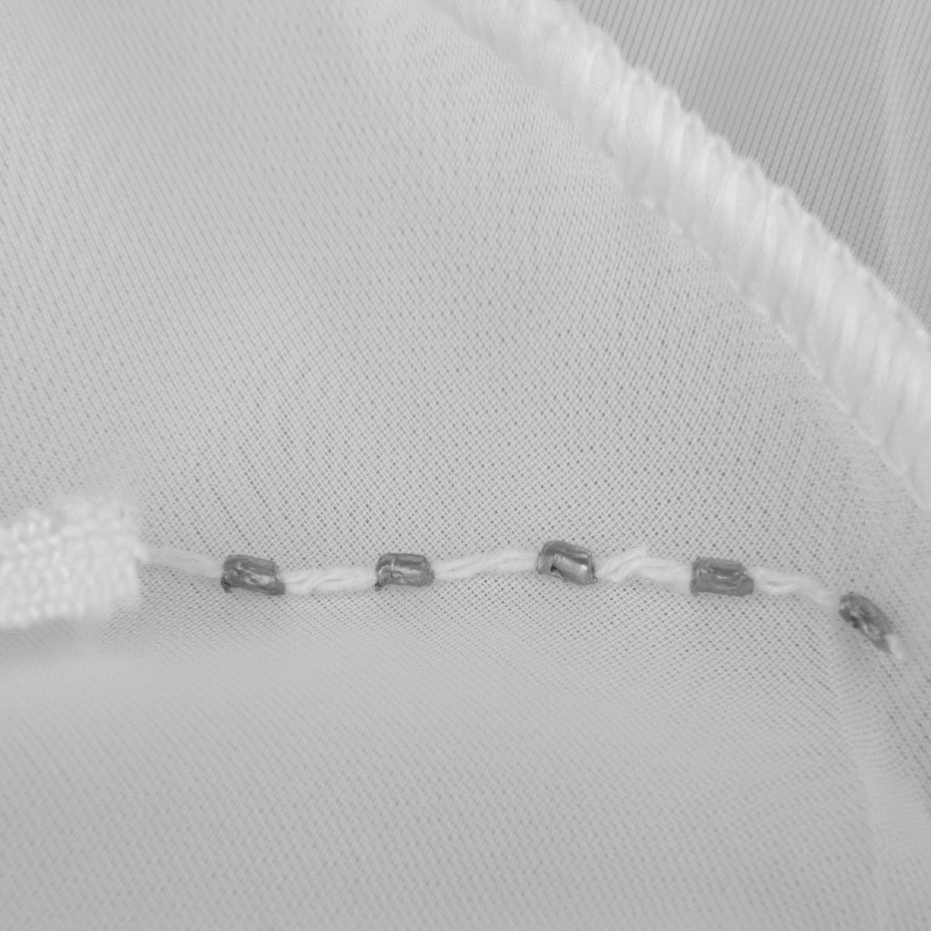 Bestlivings Vorhang (1 St), Kräuselband, halbtransparent, Voile,  Transparente "weiße" Übergardine mit beschwerten Abschlußband
