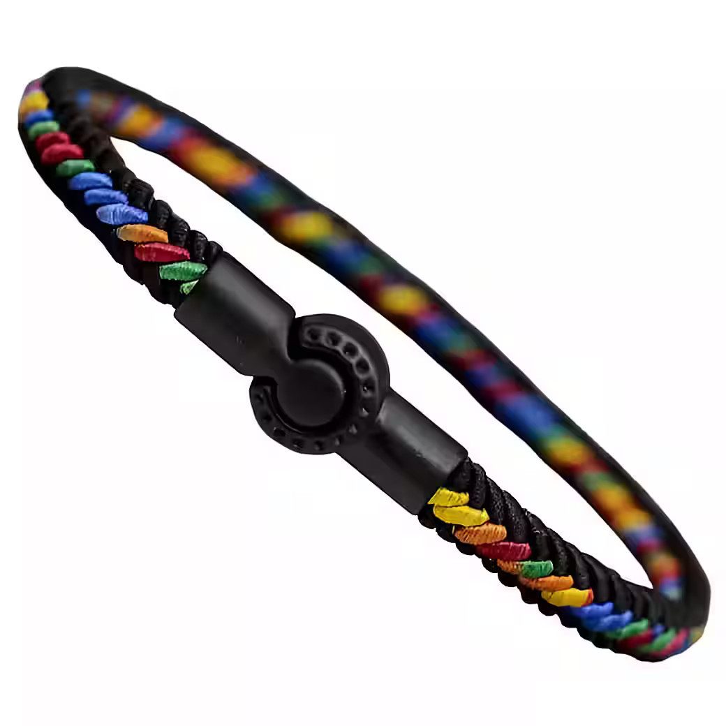 Ware aus aller Welt Armband mit Magnetverschluß in Rainbow Regenbogen Style LGBTQ Pride CSD (1-tlg)