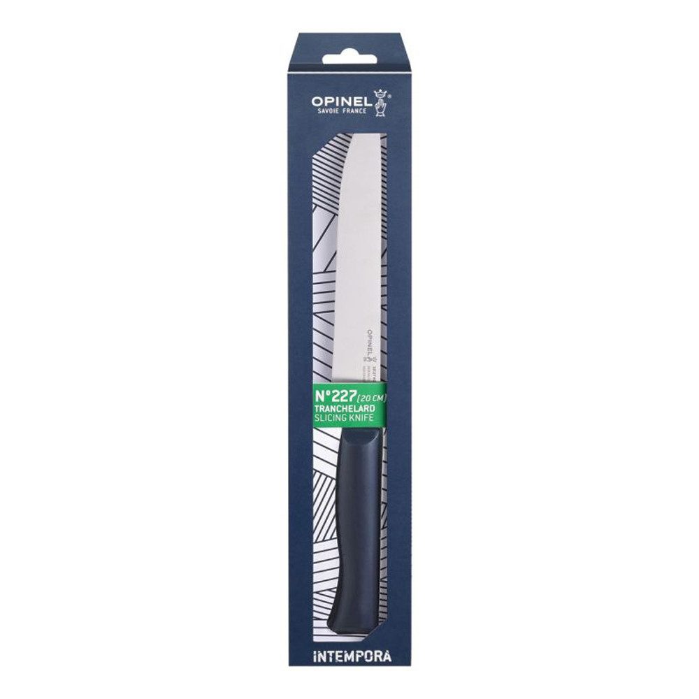 Opinel Tranchiermesser Intempora II Tranchiermesser, Stahl 12C27M, rostfrei, Full Tang Klinge, rostfrei, Griff aus POM-Kunststoff