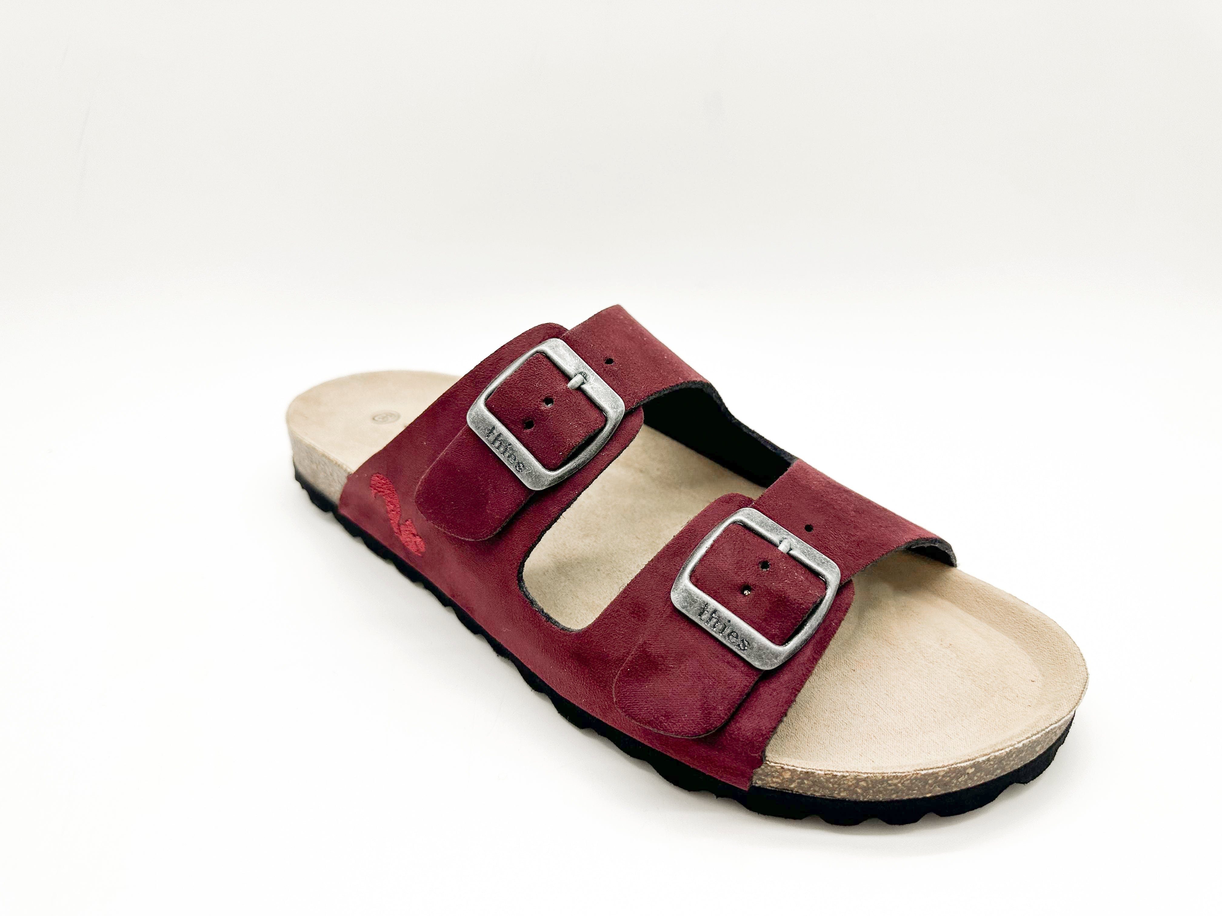 Vegan ® Sandal Rec Bio thies 1856 Sandale Bordeaux Eco