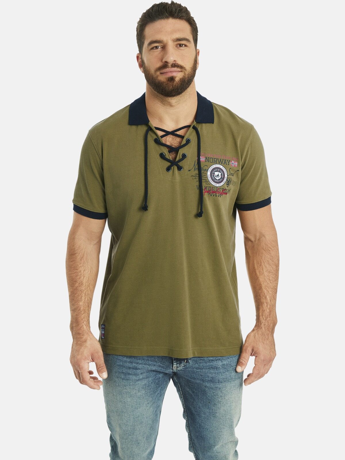Jan Vanderstorm Poloshirt ELJAR mit lässigen günstig online kaufen