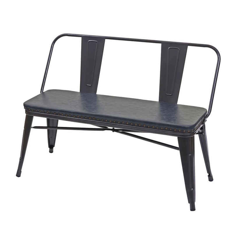 MCW Sitzbank MCW-H10-SB, Gepolsterte Sitzfläche aus Kunstleder, Abgerundete Ecken und Kanten
