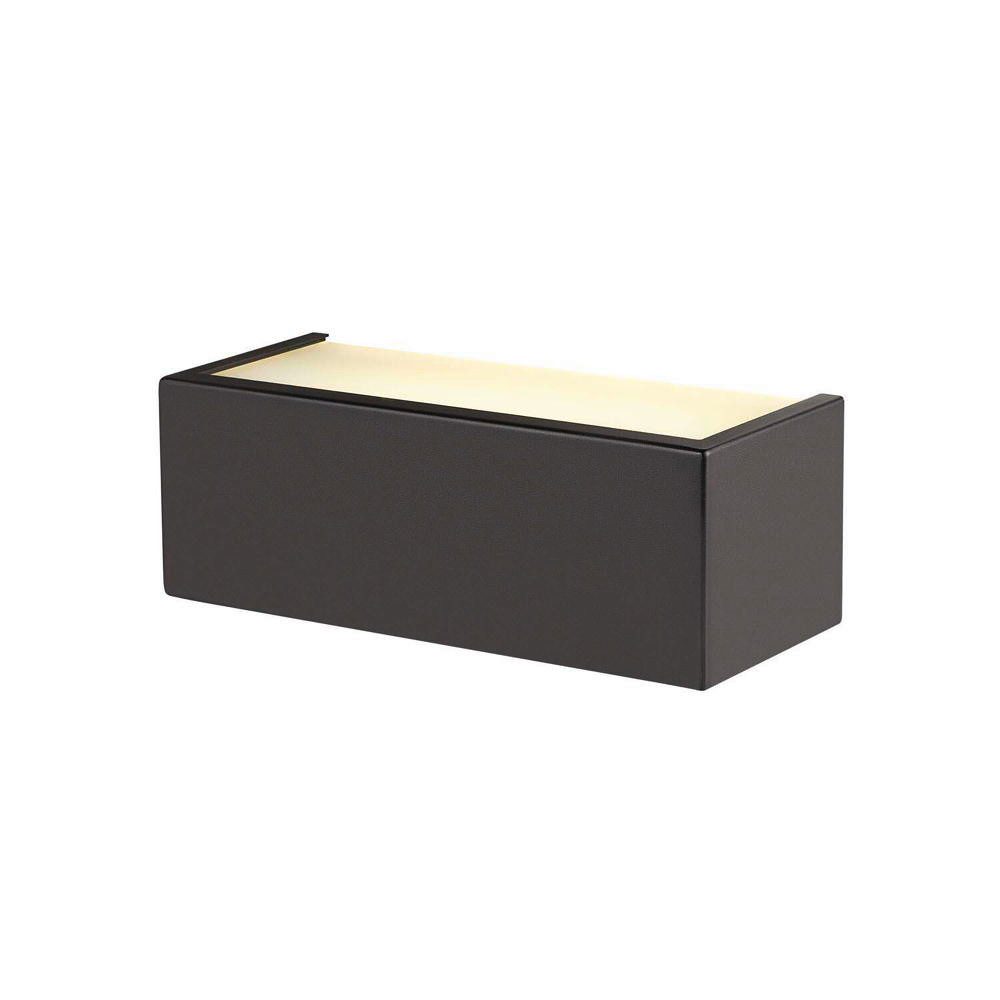 SLV Wandleuchte LED Wandleuchte Chrombo in Schwarz-matt 2x 8W 1580lm, LED