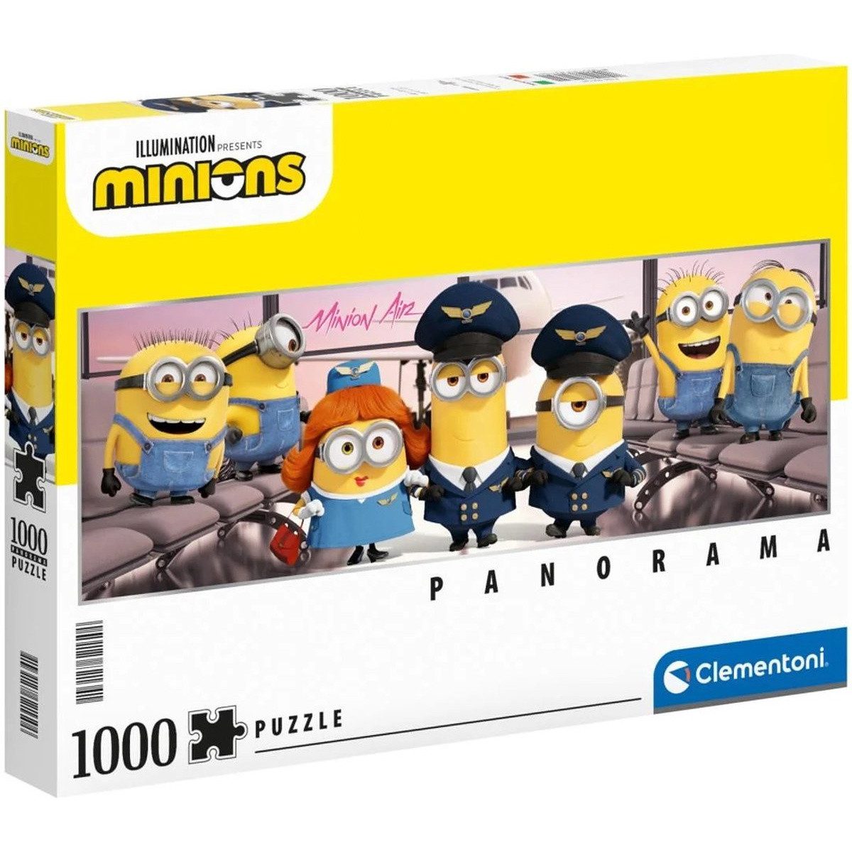 Clementoni® Puzzle Puzzle Minions 1000 Teile Panoramaformat, 1000 Puzzleteile