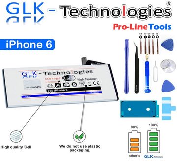 GLK-Technologies Verbesserter Ersatz Akku für iPhone 6 Smartphone-Akku 1810 mAh (3,8 V)