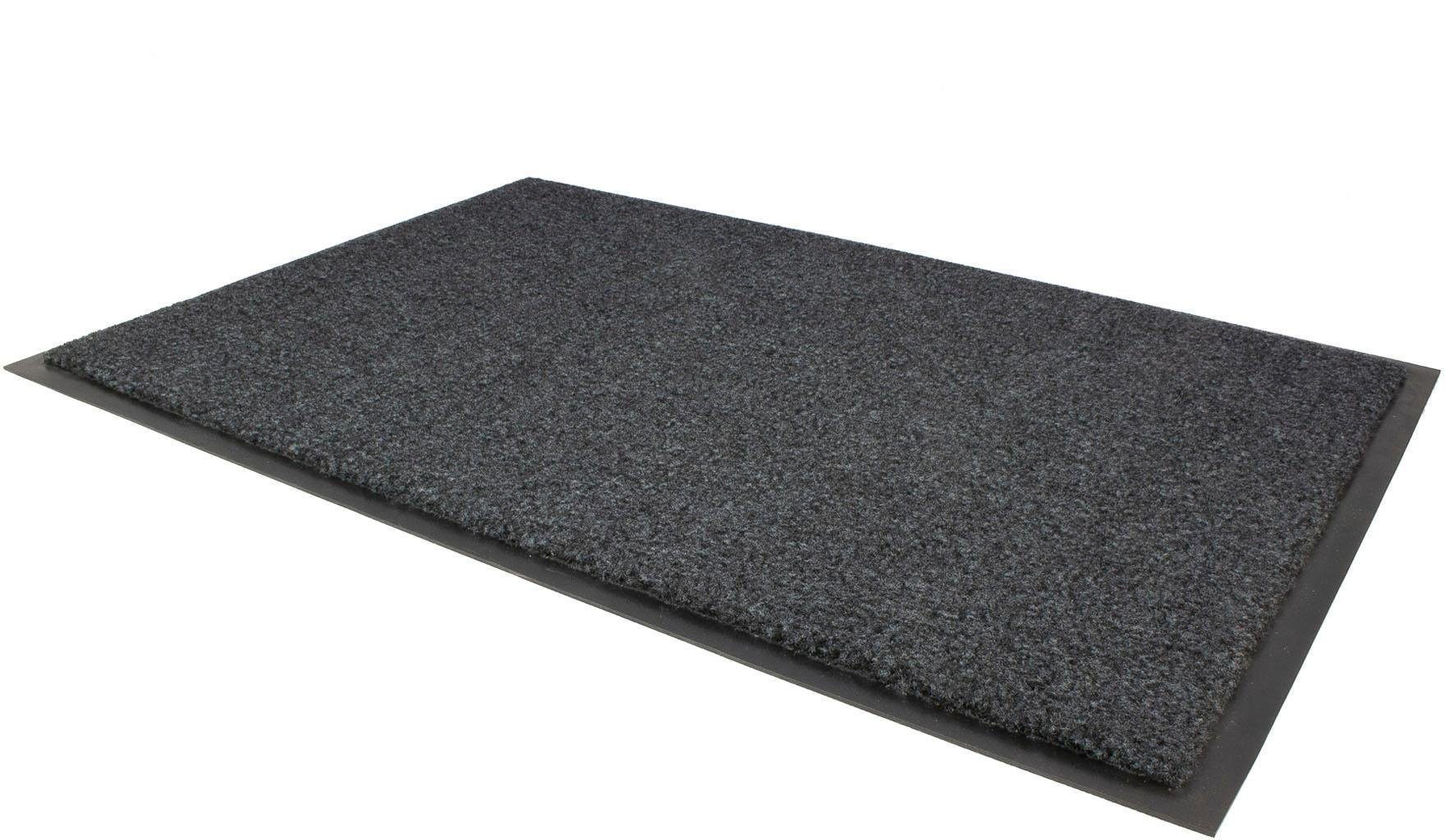 Fußmatte GREEN & Höhe: Schmutzfangmatte, Textil, Outdoor in rechteckig, waschbar In- und Primaflor-Ideen mm, CLEAN, 8 geeignet