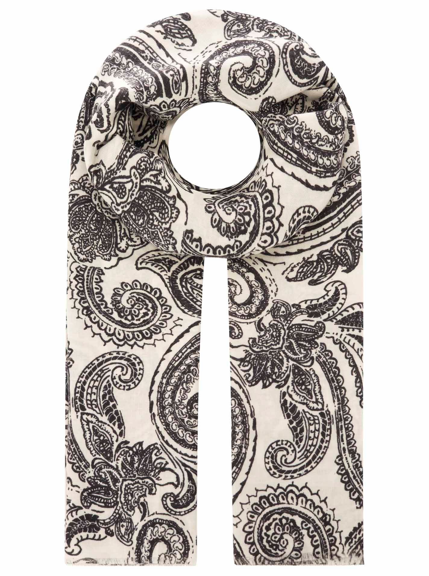 Zwillingsherz Schal "Classic Paisley", anschmiegsam, zeitloses Paisleymuster