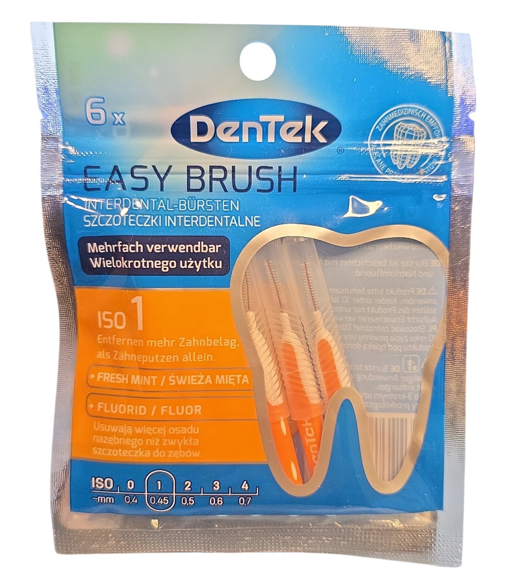 Spectrum Interdentalbürsten Dentek Easy Brush 6 Stück Interdentalbürsten
