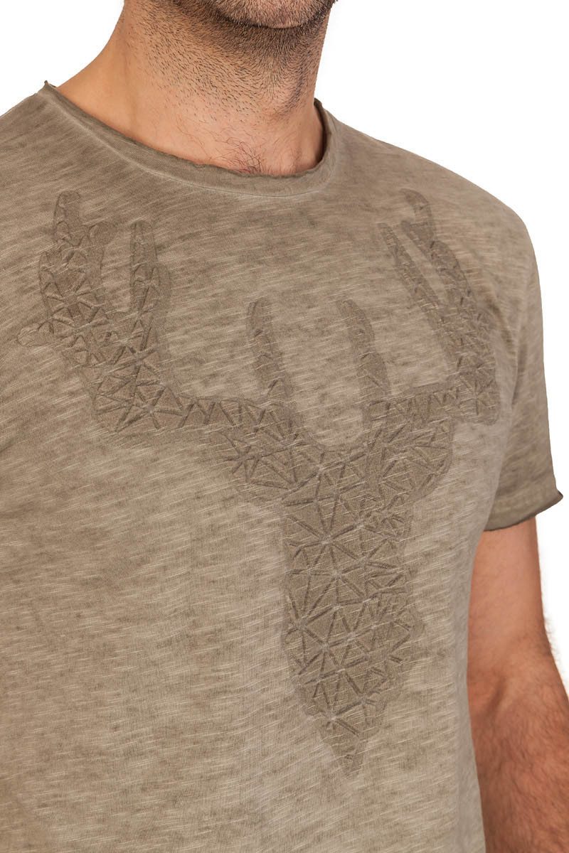 Hangowear Trachtenshirt Trachtenshirt Herren - MARLON - grün, khaki